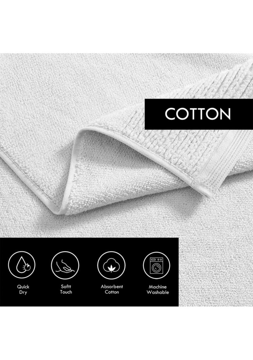 Sculpted Pleat Solid 3-Piece Towel Set