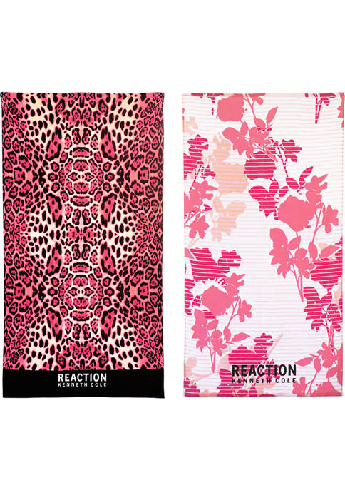 Kenneth Cole Reaction Leopard/Millie Cotton Beach Towel