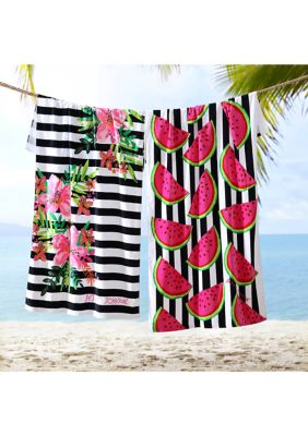 Betsey Johnson Watermelon Crush/Betseys Paradise Cotton Beach Towel | belk
