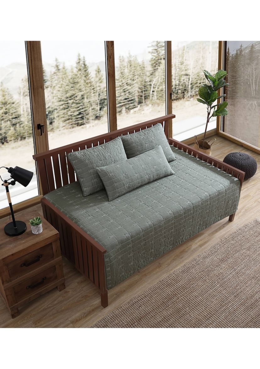 Troutdale Solid 4-Piece Cotton Bonus Daybed Set