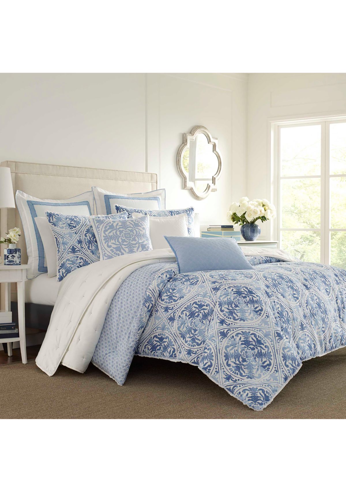 Mila 1-Piece Solid Cotton Blend European Sham