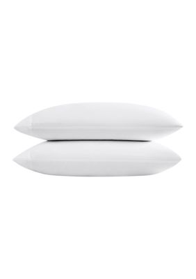 Vera Wang Solid 800-Thread Count 2-Piece Sateen Queen Pillowcase Pair, White