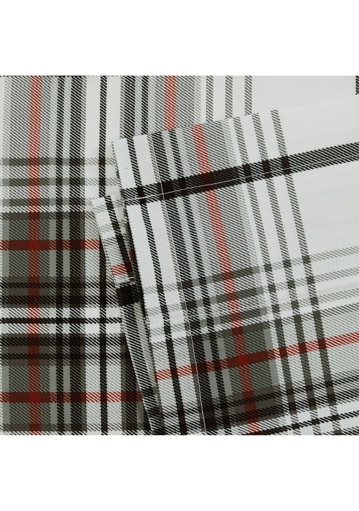 Alder Plaid Pole Top Window Valance