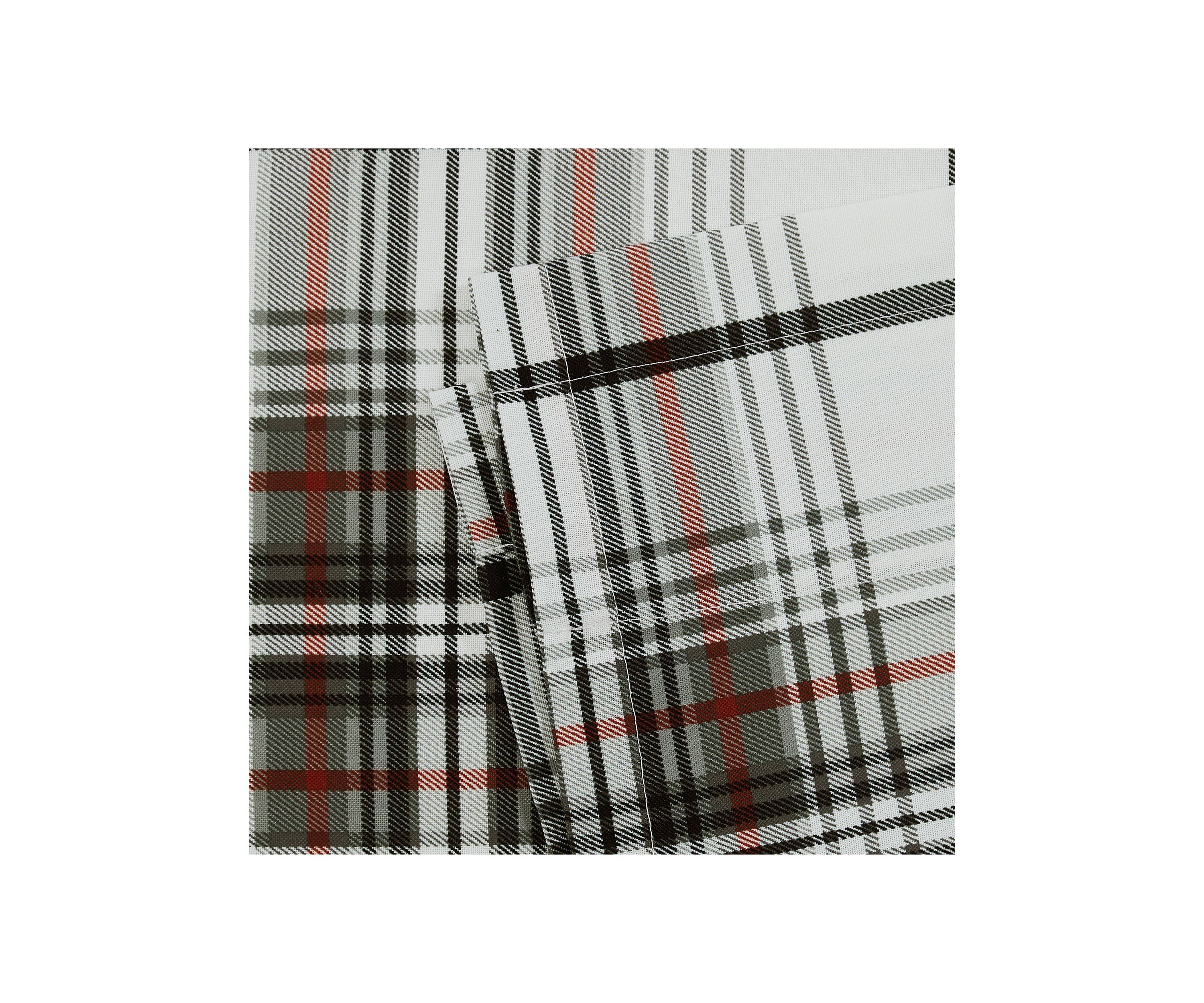 Alder Plaid Pole Top Window Valance