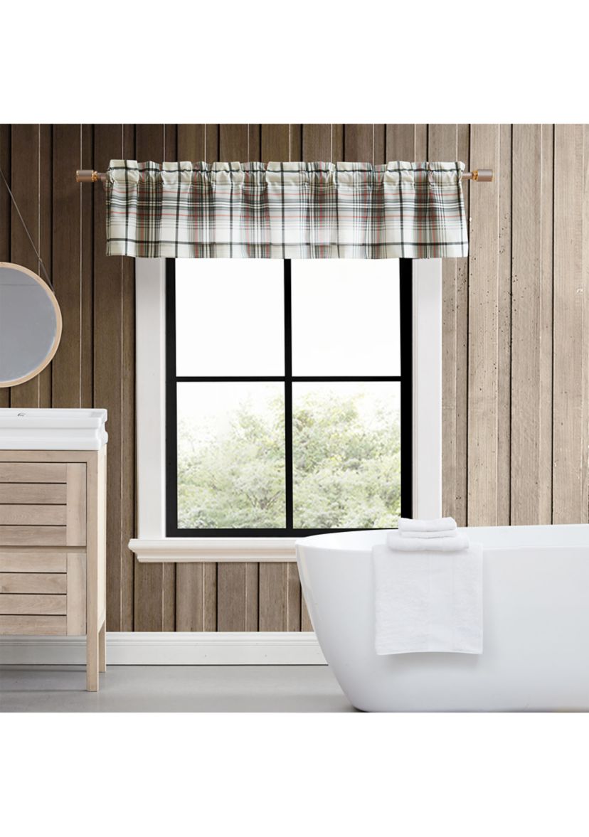 Alder Plaid Pole Top Window Valance