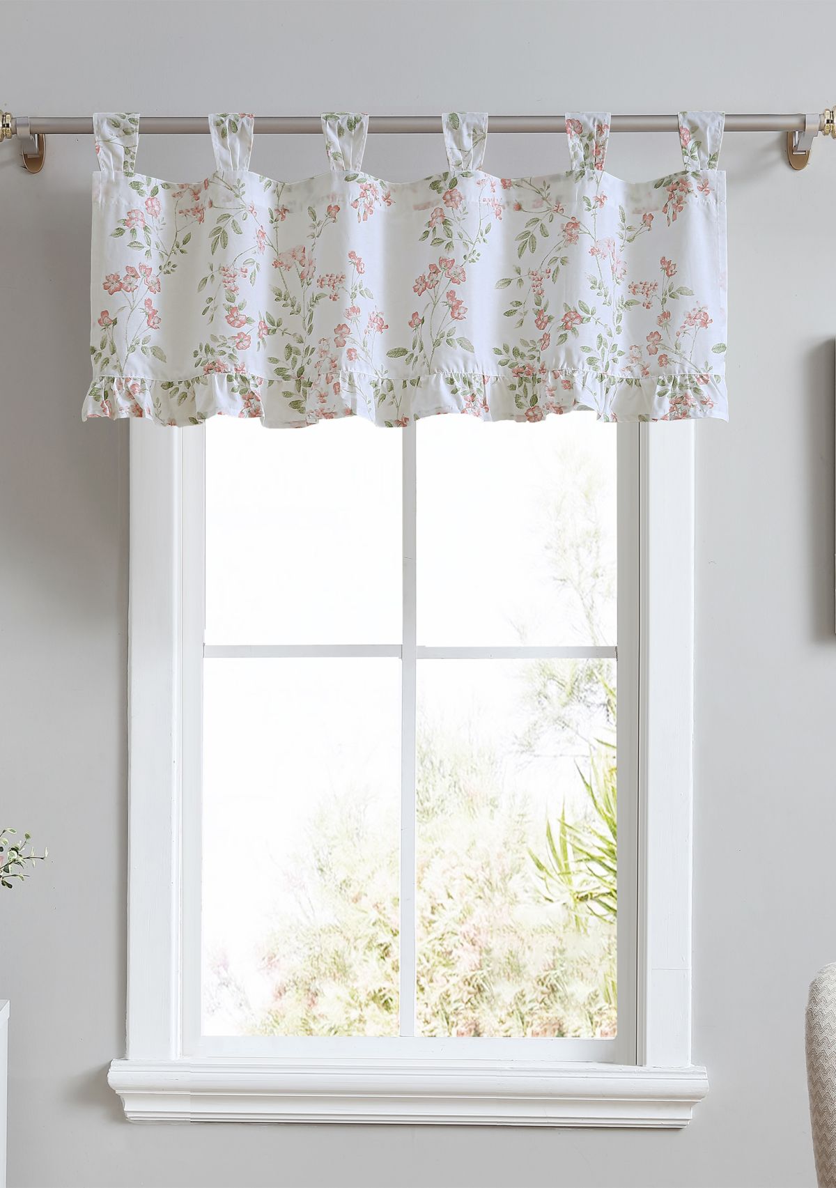 Fawna Floral Cotton Tap Top Valance