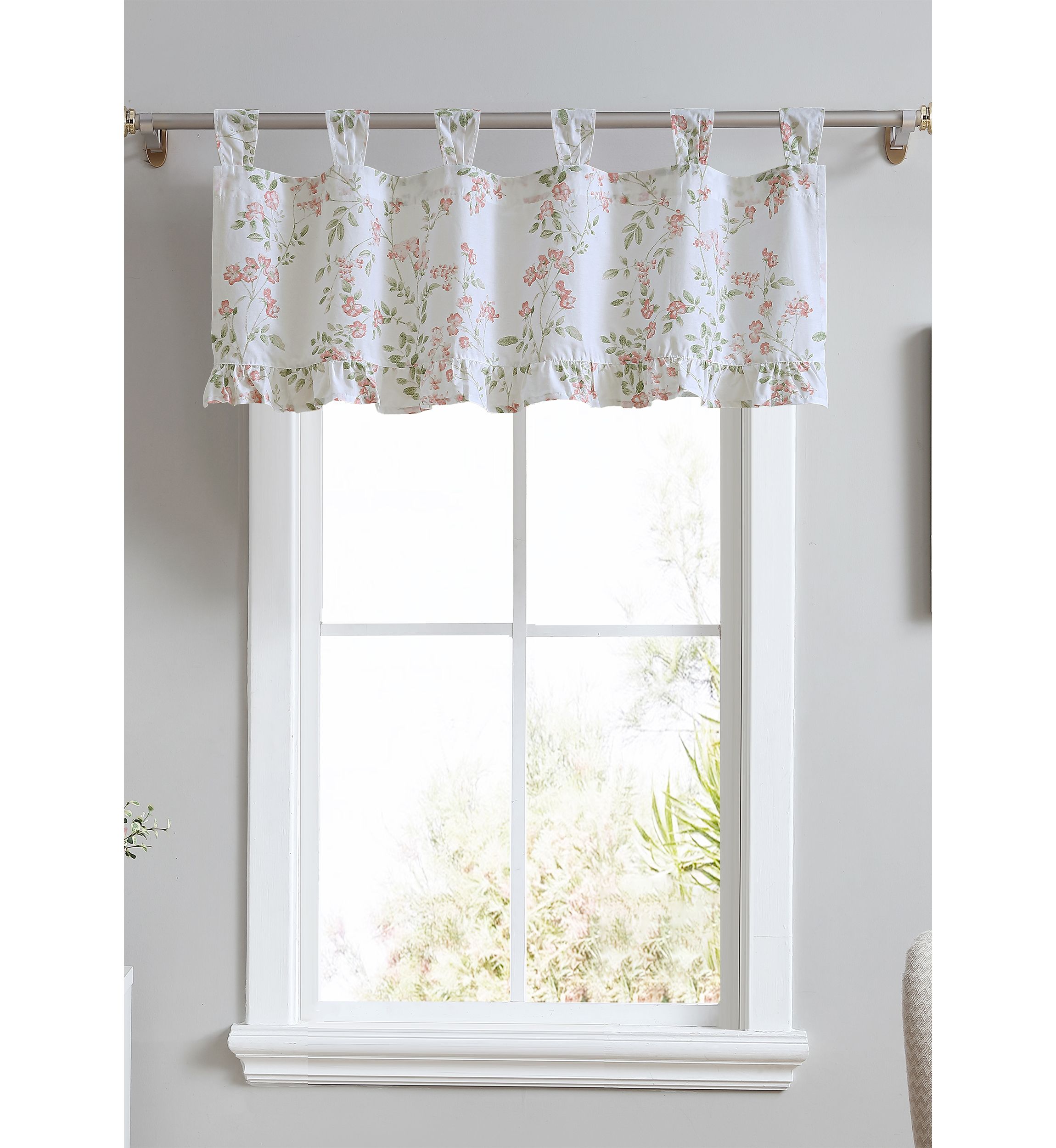 Fawna Floral Cotton Tap Top Valance