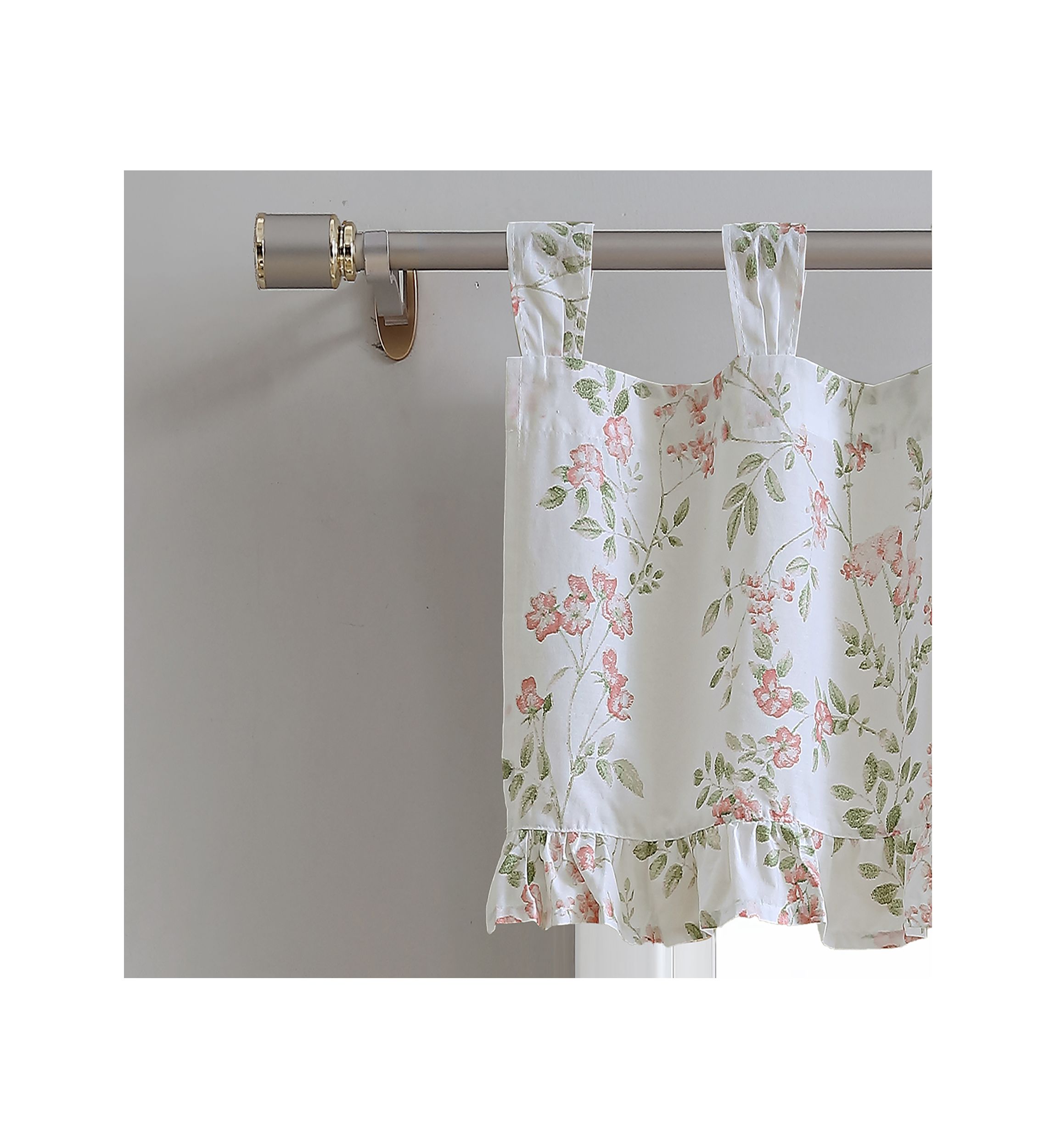 Fawna Floral Cotton Tap Top Valance