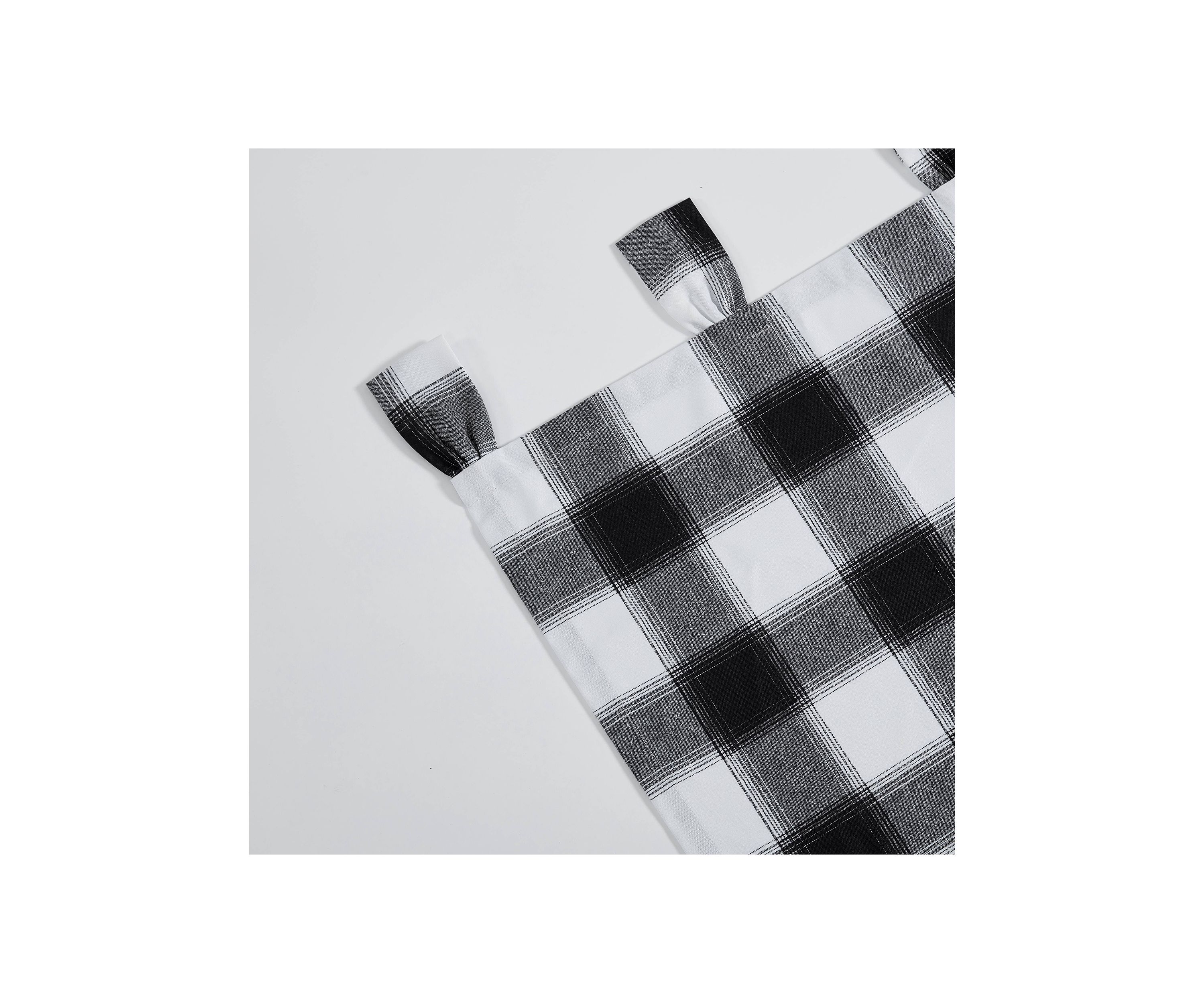 Canyon Plaid Tab Top Window Valance