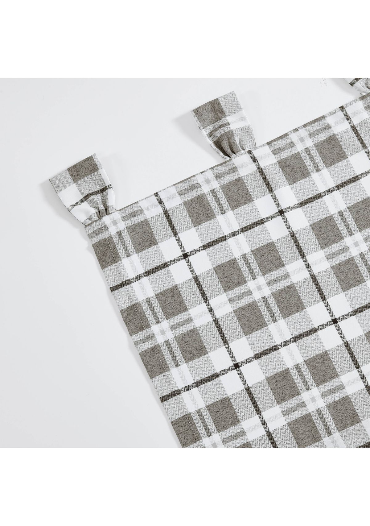 Fall Creek Plaid Tab Top Window Valance