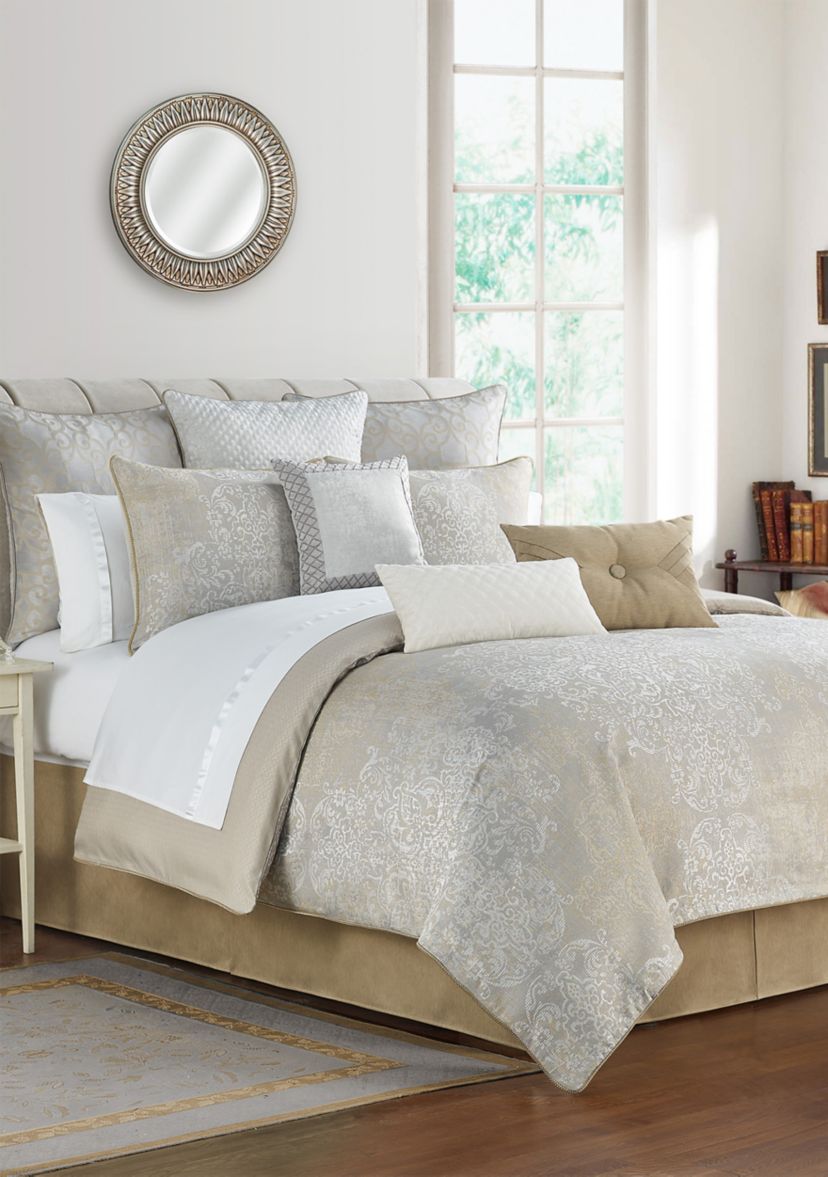 Maritana Queen Jacquard 4-Piece Comforter Set