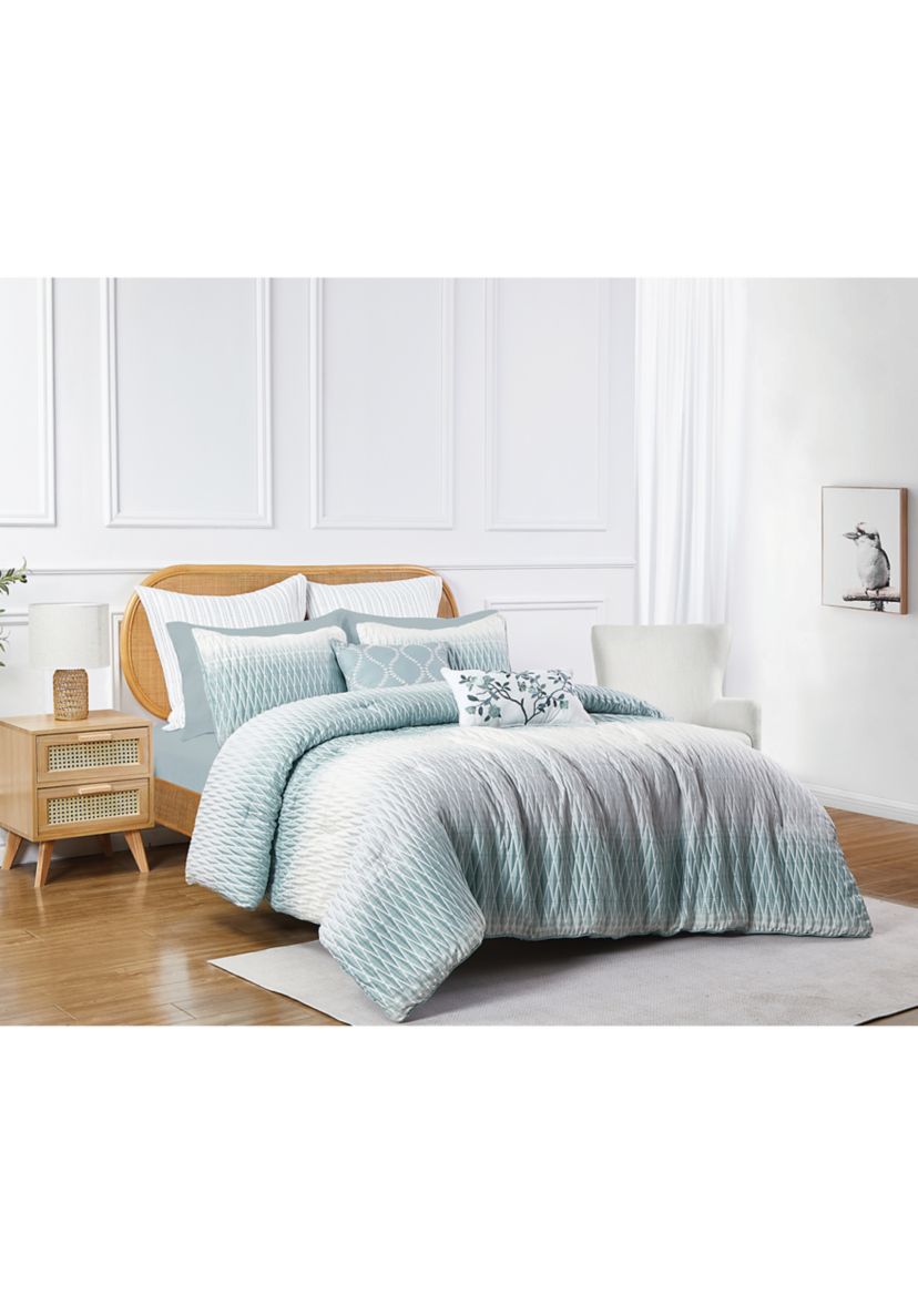 Waterford Living Diamond Ombré Comforter Set