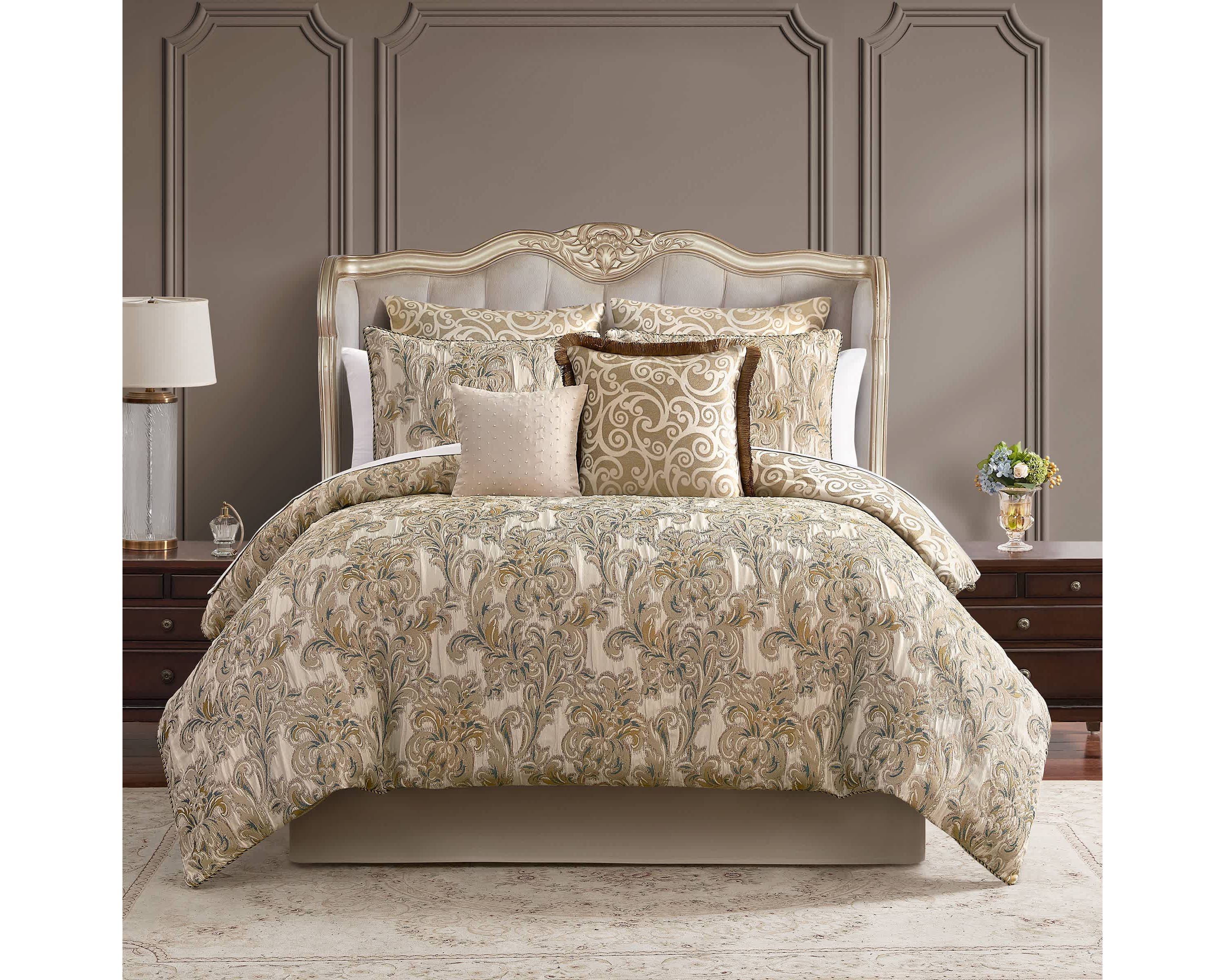 Arden Beige 8 Piece Comforter Set
