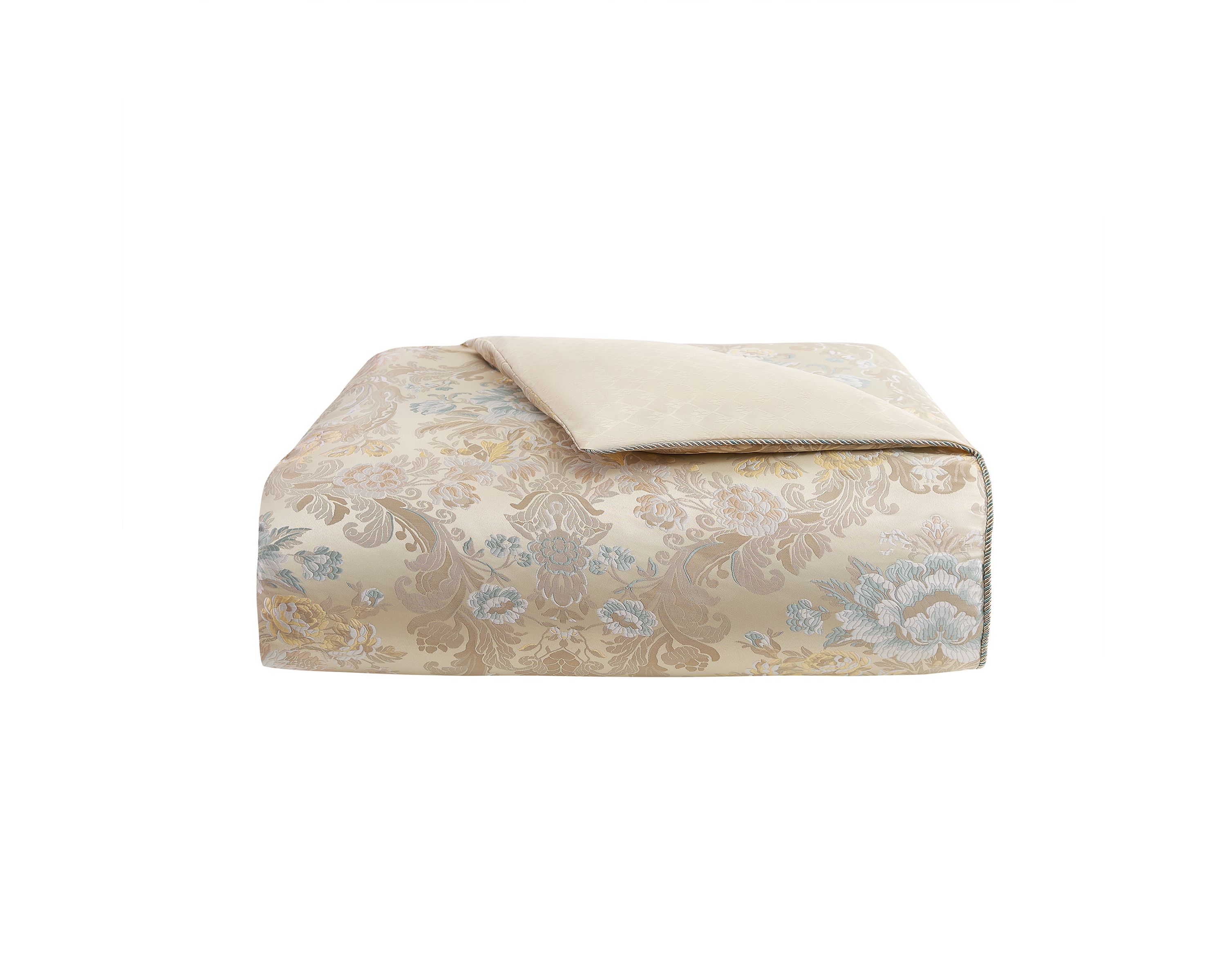 	  Brona Beige 8 Piece King Comforter Set 