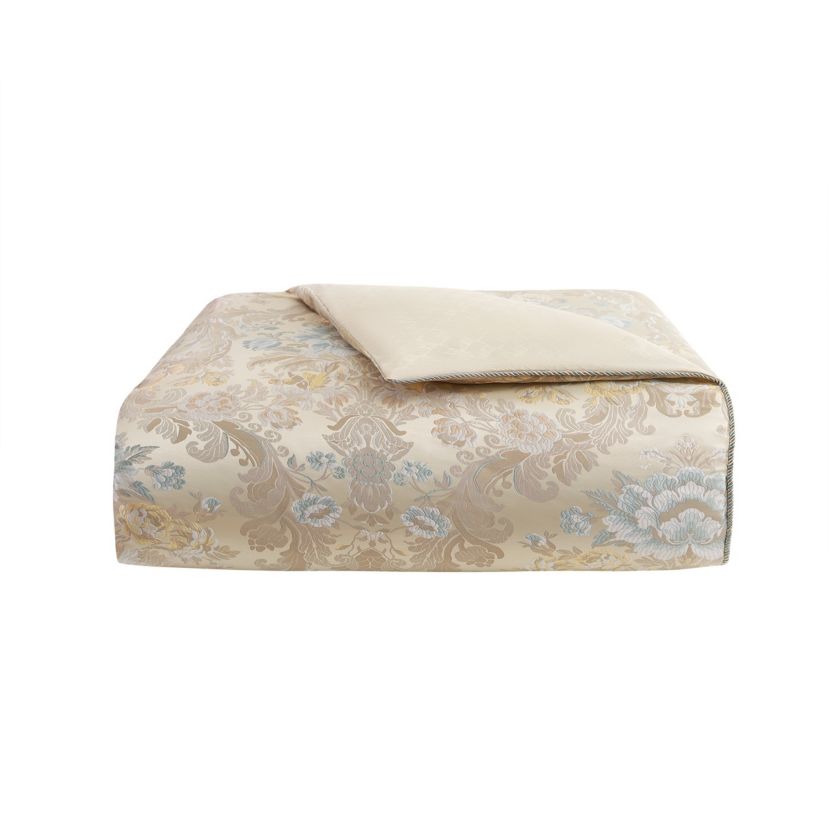 	  Brona Beige 8 Piece King Comforter Set 