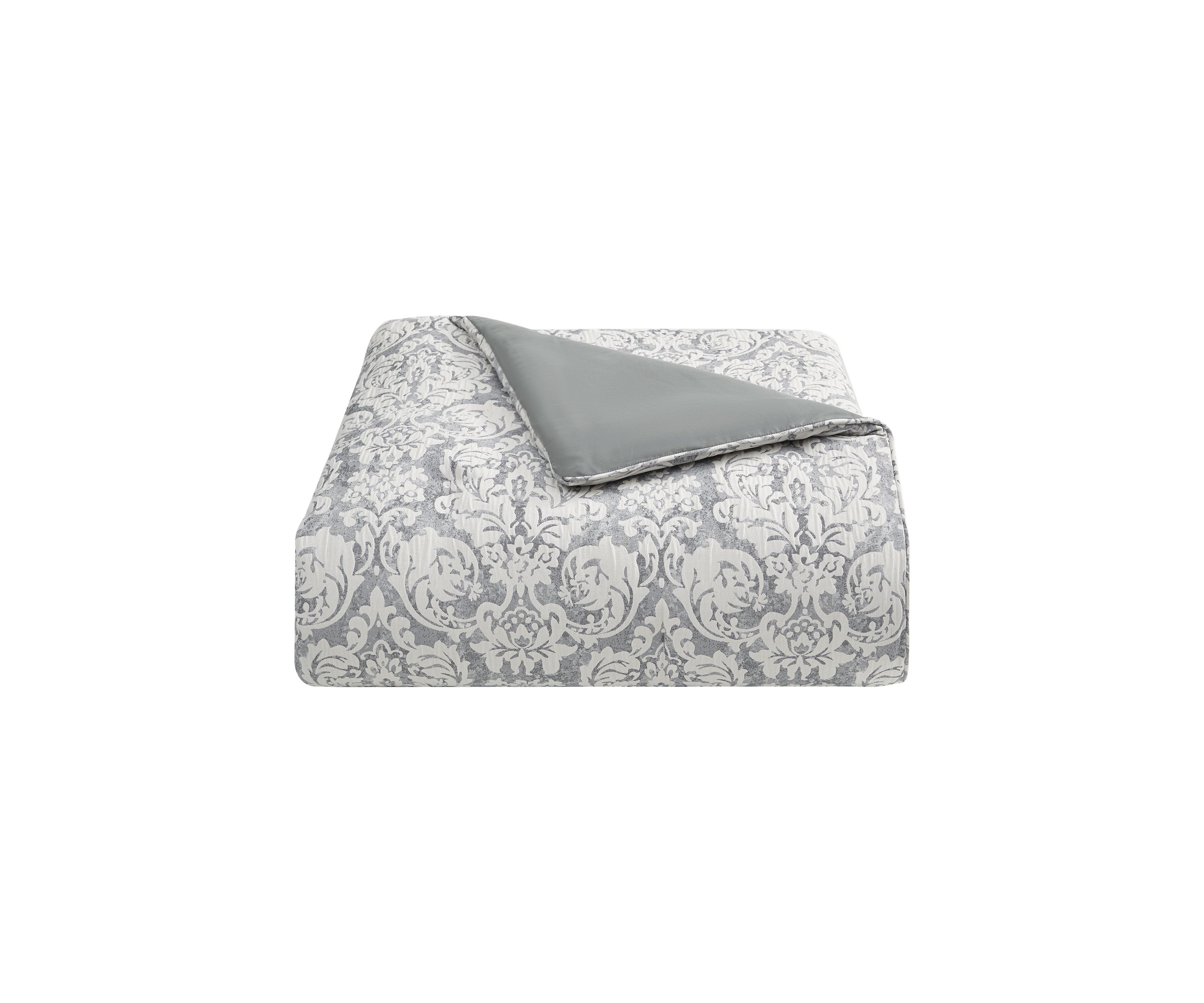 Lyndsay 3 Piece Charcoal Comforter Set