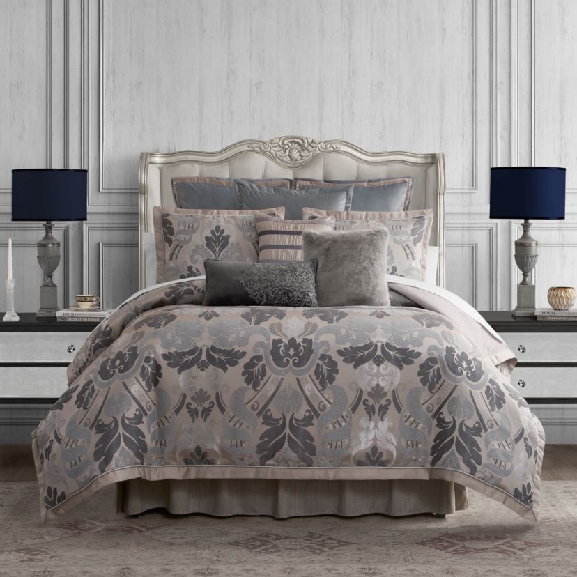Lorna Mocha Queen Comforter Set