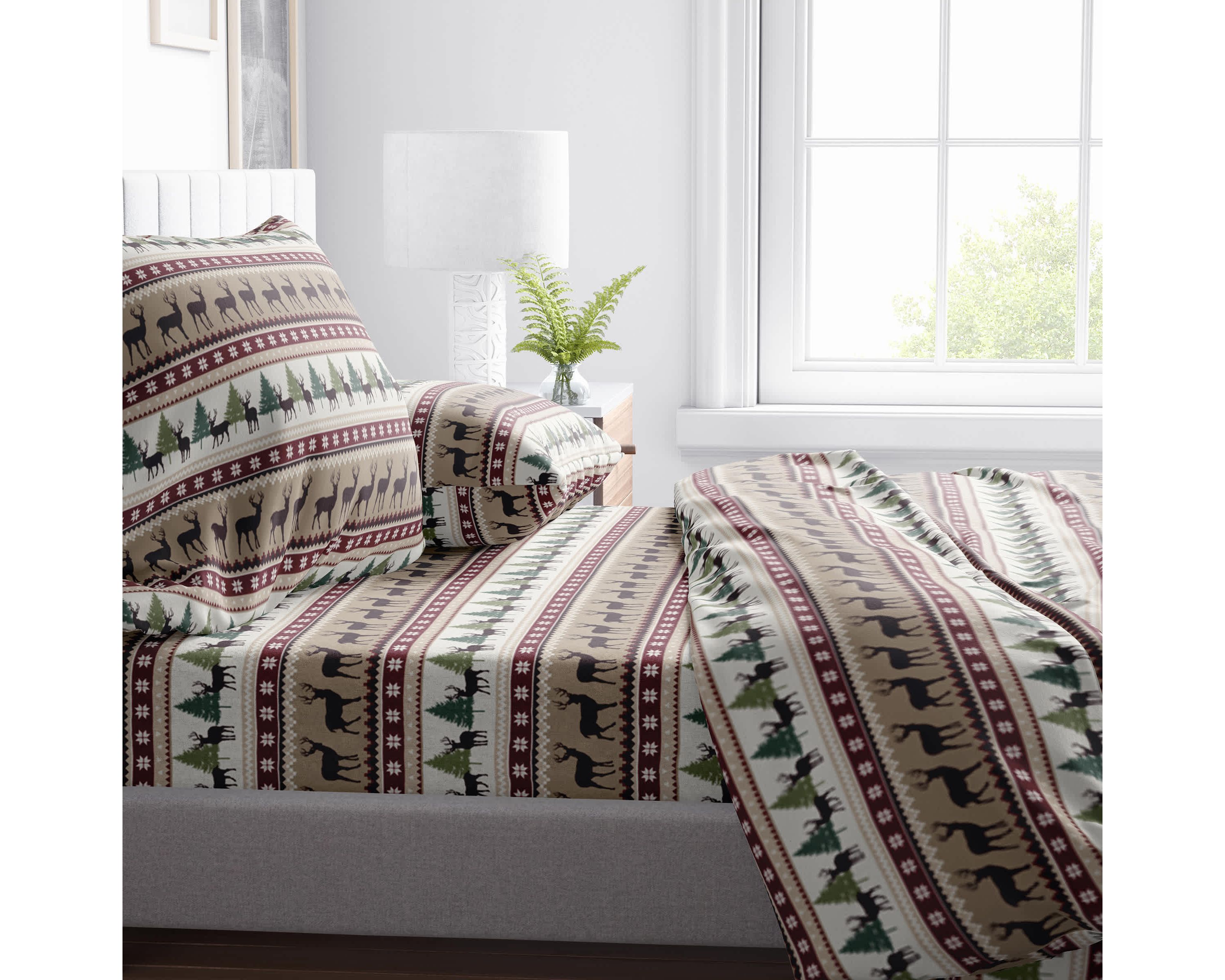 Forest Kiss Twin Fleece Sheet Set