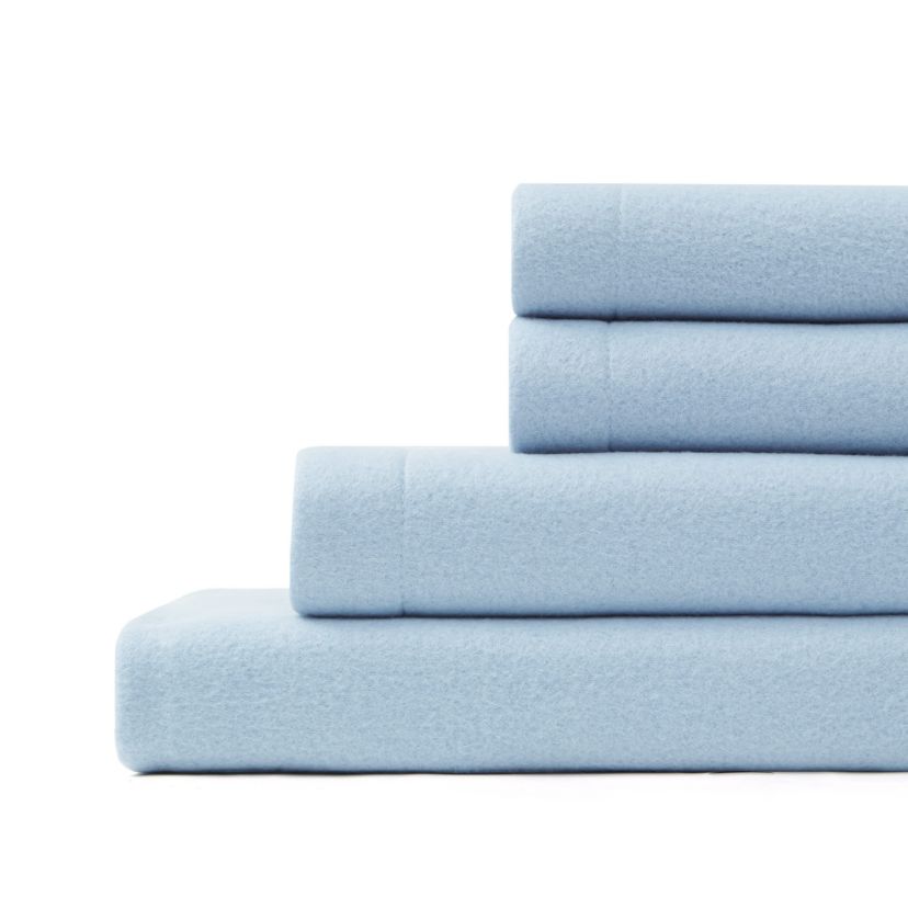 Oatmeal Solid King Fleece Sheet Set