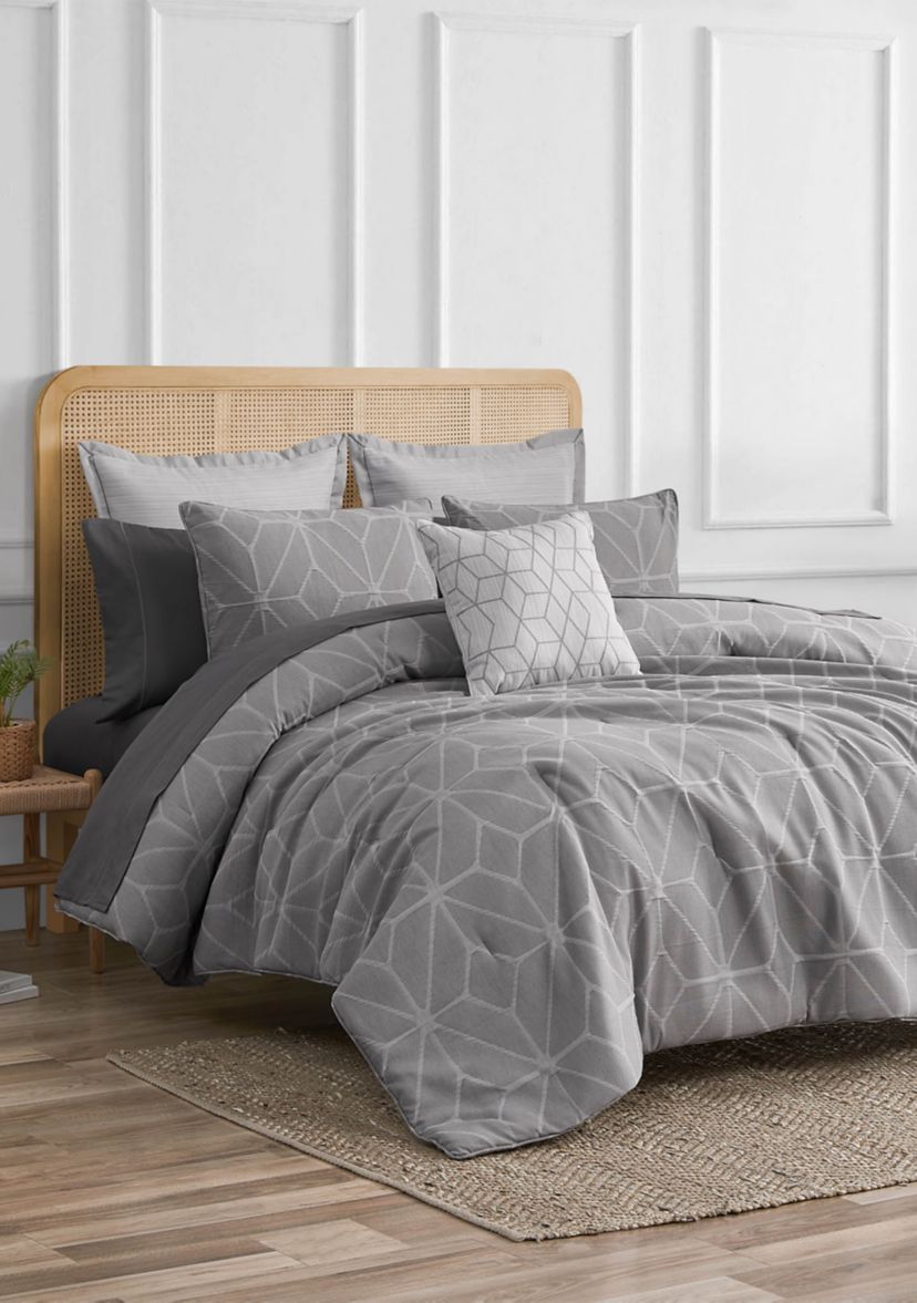 Fragment Dark Grey 3-Piece Comforter