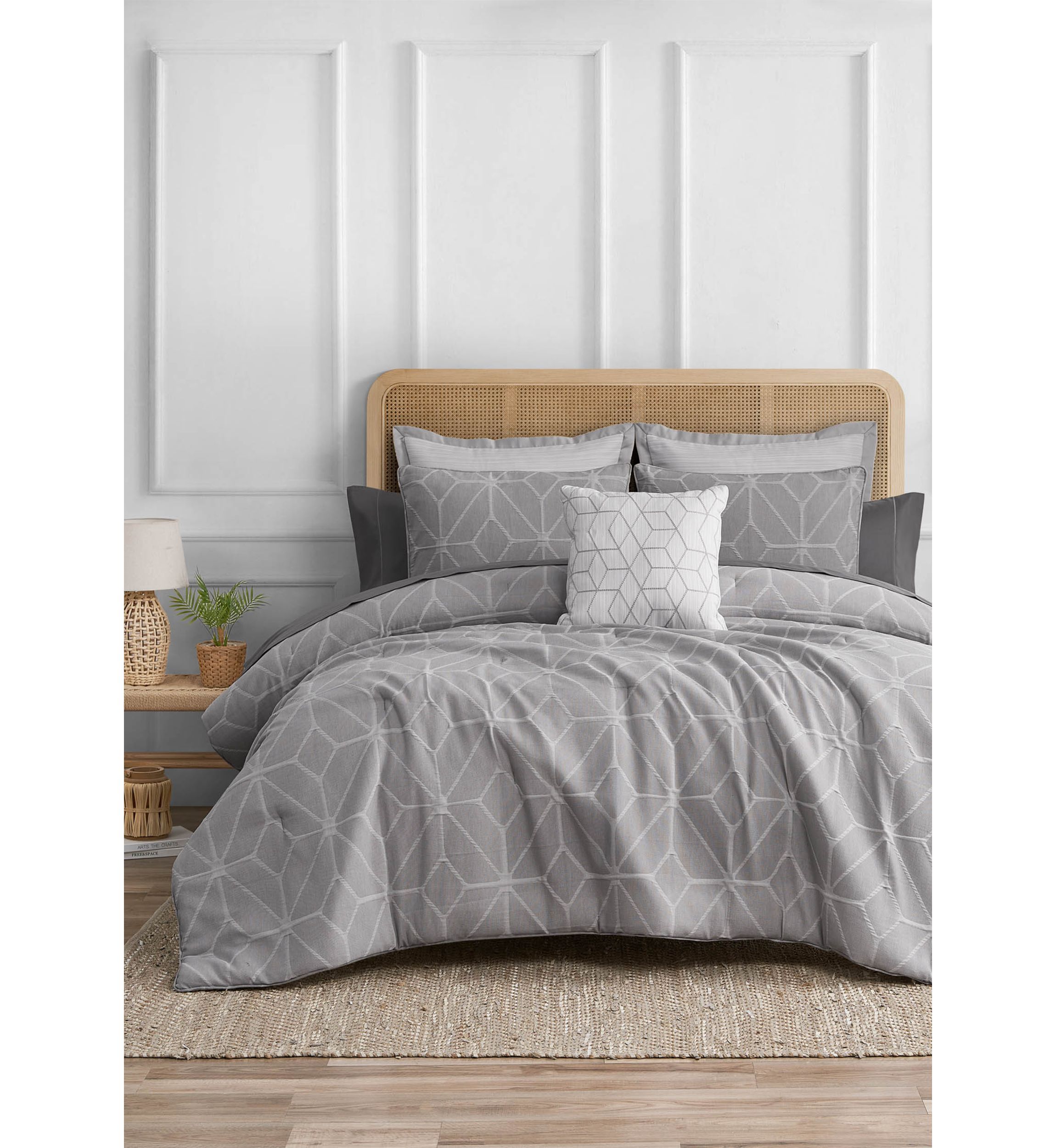 Fragment Dark Grey 3-Piece Comforter