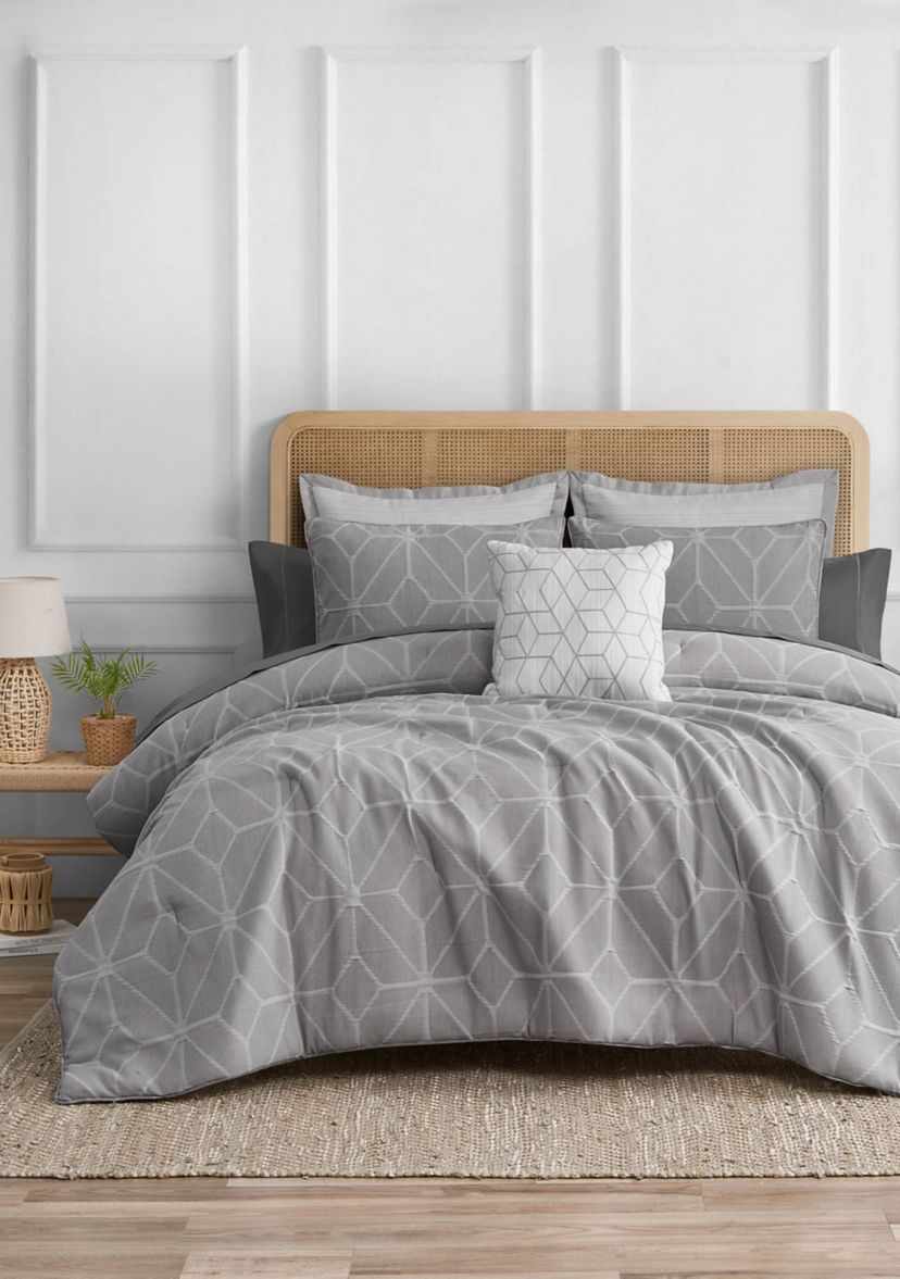 Fragment Dark Grey 3-Piece Comforter