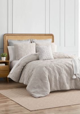 Ginko Neutral 3 Piece Comforter Set 