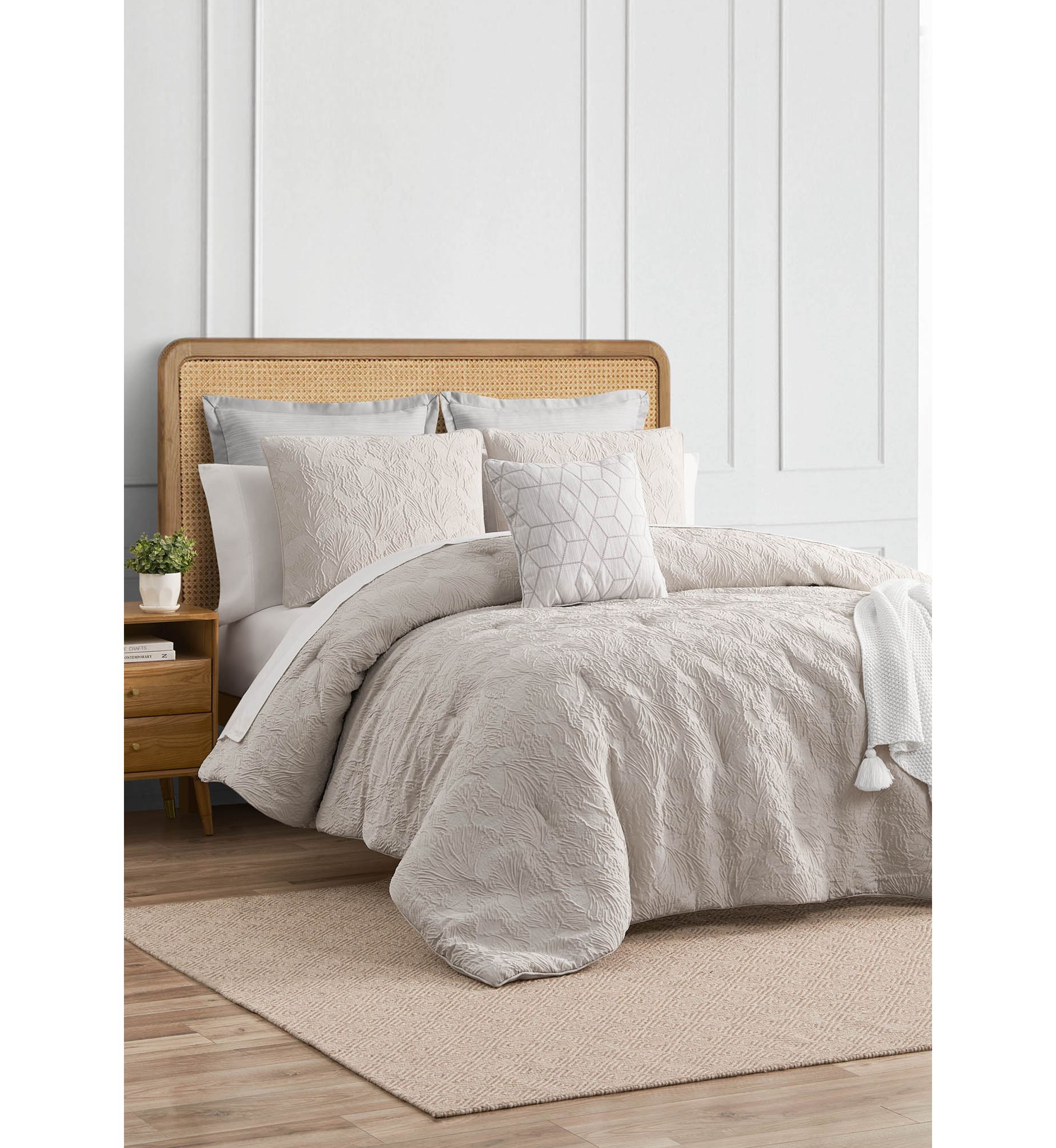 Ginko Neutral 3 Piece Comforter Set 