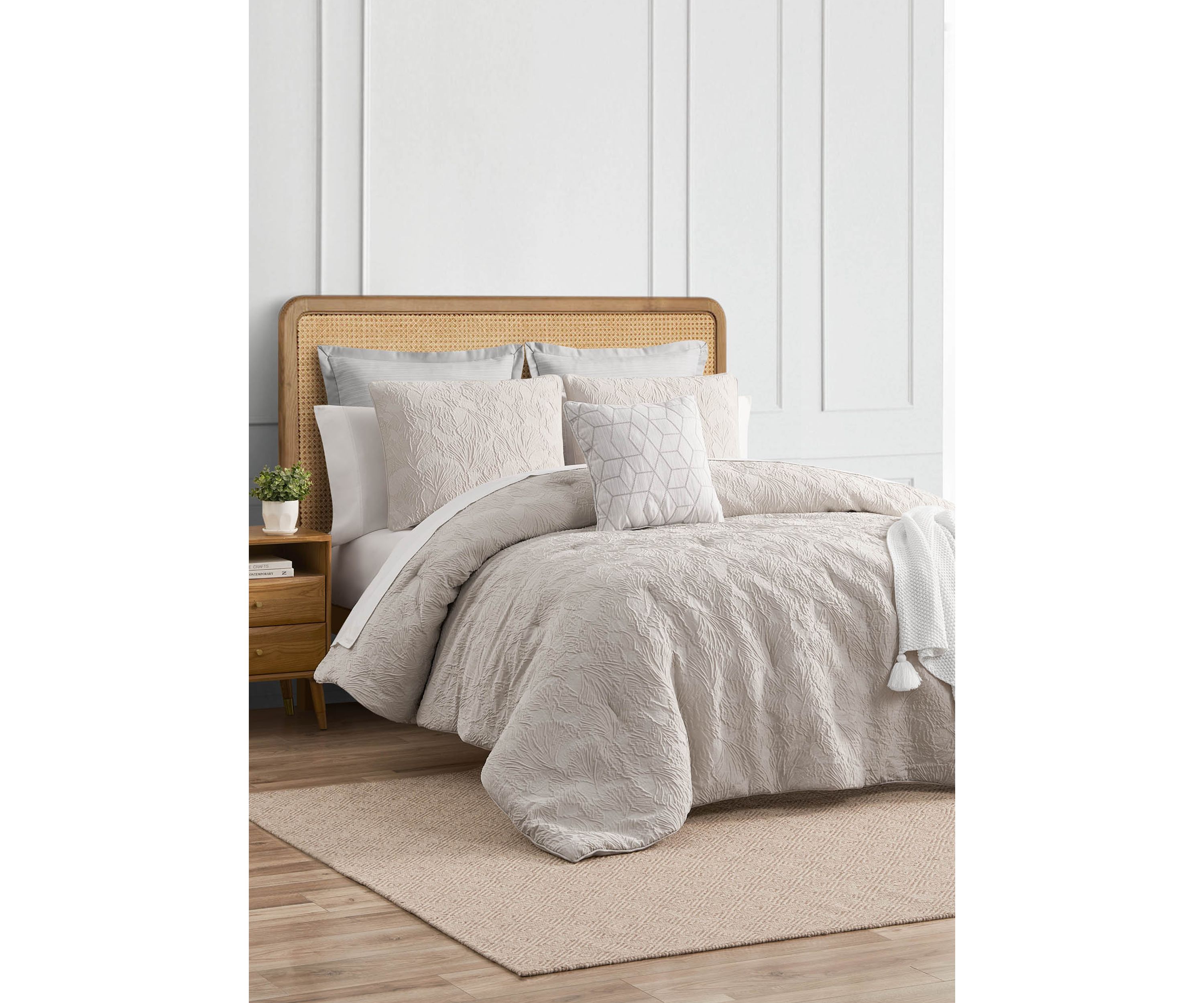 Ginko Neutral 3 Piece Comforter Set 