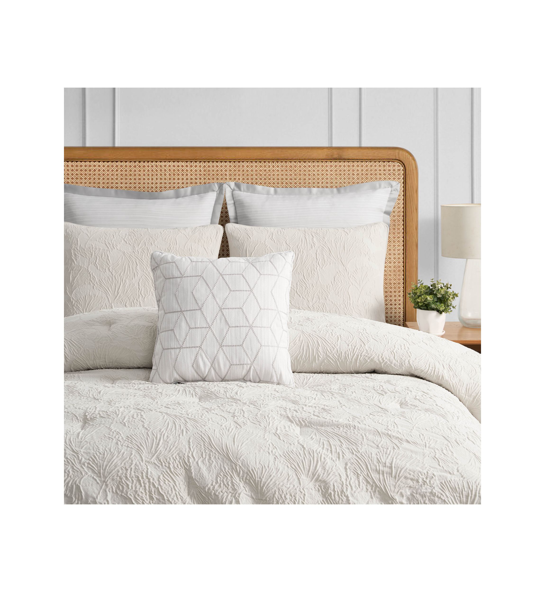 Ginko Neutral 3 Piece Comforter Set 