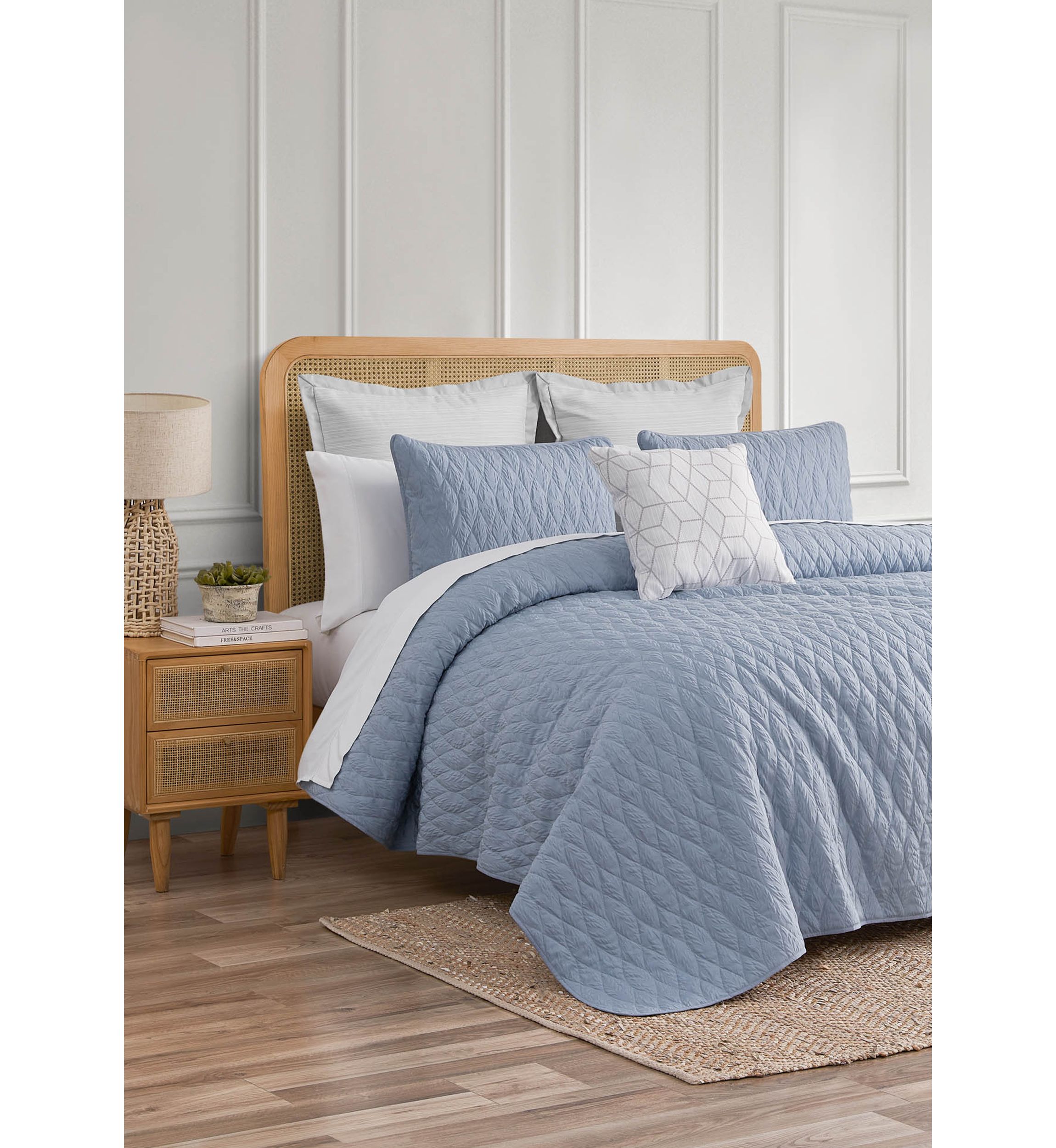 Juno Denim 3 Piece Quilt Set 