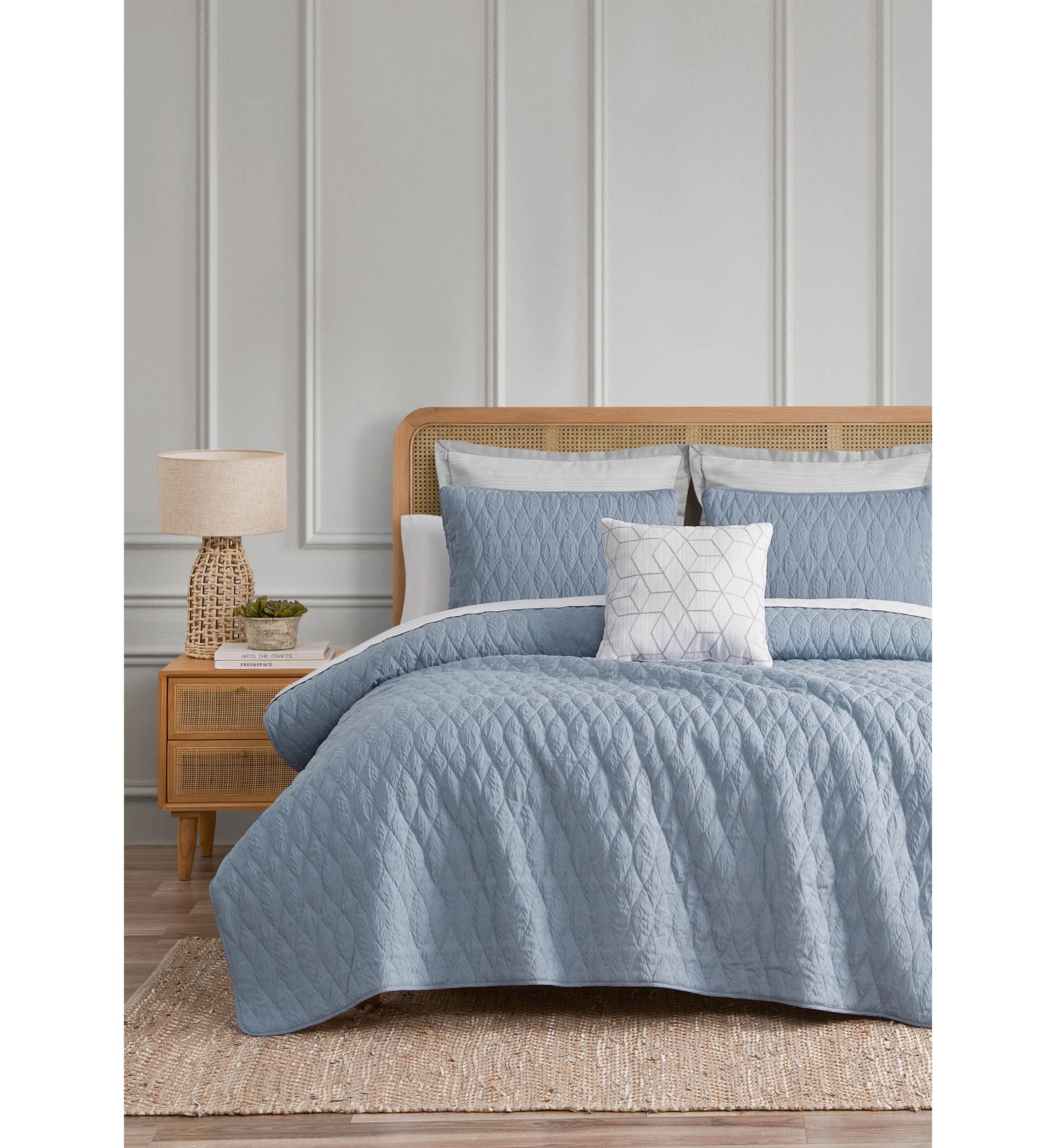 Juno Denim 3 Piece Quilt Set 