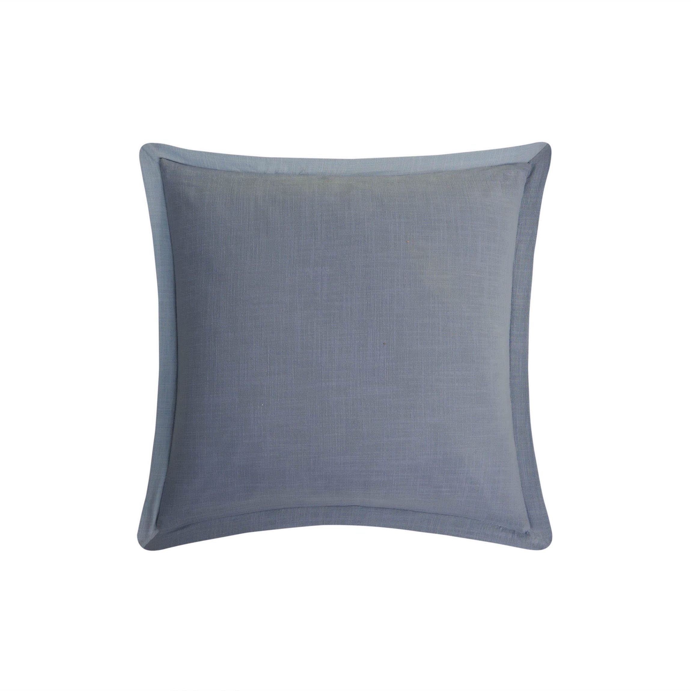 The Waterford Aretha Blue 18"x18" Decorative Pillow is the perfect finishing touch to your Aretha Blue Comforter Set, adding an extra layer of elegance and charm to your bed. Featuring the same intricate pattern as the comforter, this pillow enhances the luxurious feel of your space while introducing a pop of serene blue. The soft, plush texture of the pillow ensures comfort and style, while the rich blue hue complements the sophisticated look of your bedding. Whether placed at the center or flanked by other pillows, the Aretha Blue Decorative Pillow elevates the visual appeal of your bedroom, creating a serene and inviting atmosphere.
