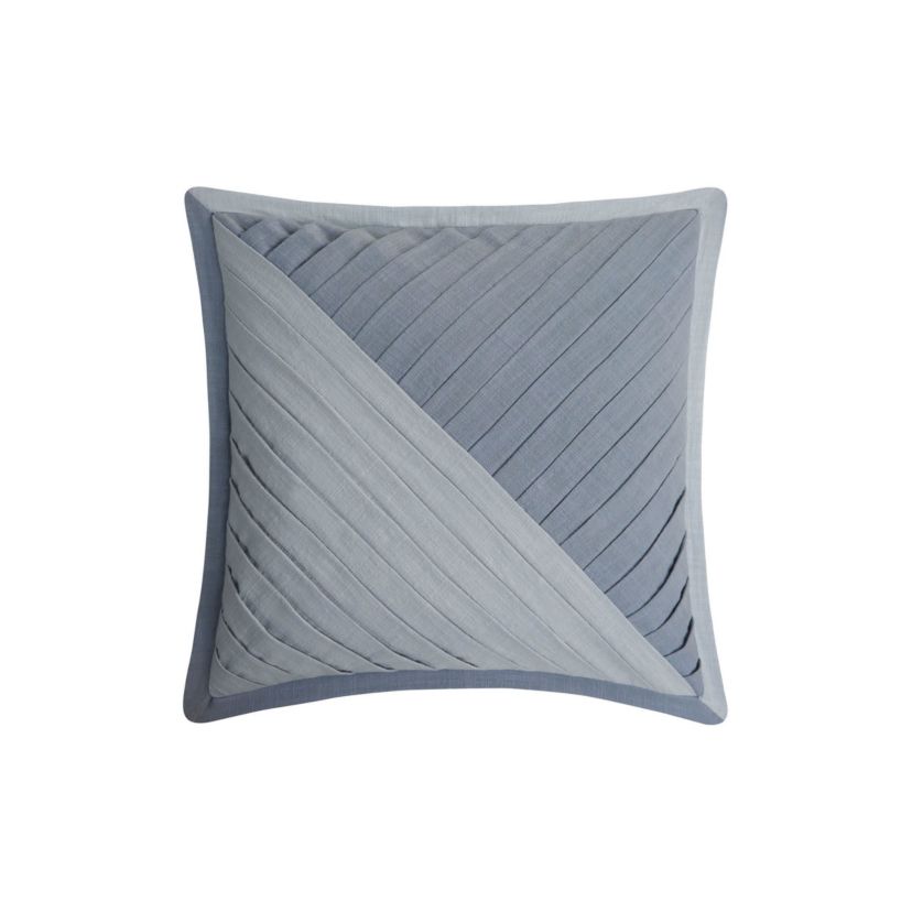 The Waterford Aretha Blue 18"x18" Decorative Pillow is the perfect finishing touch to your Aretha Blue Comforter Set, adding an extra layer of elegance and charm to your bed. Featuring the same intricate pattern as the comforter, this pillow enhances the luxurious feel of your space while introducing a pop of serene blue. The soft, plush texture of the pillow ensures comfort and style, while the rich blue hue complements the sophisticated look of your bedding. Whether placed at the center or flanked by other pillows, the Aretha Blue Decorative Pillow elevates the visual appeal of your bedroom, creating a serene and inviting atmosphere.