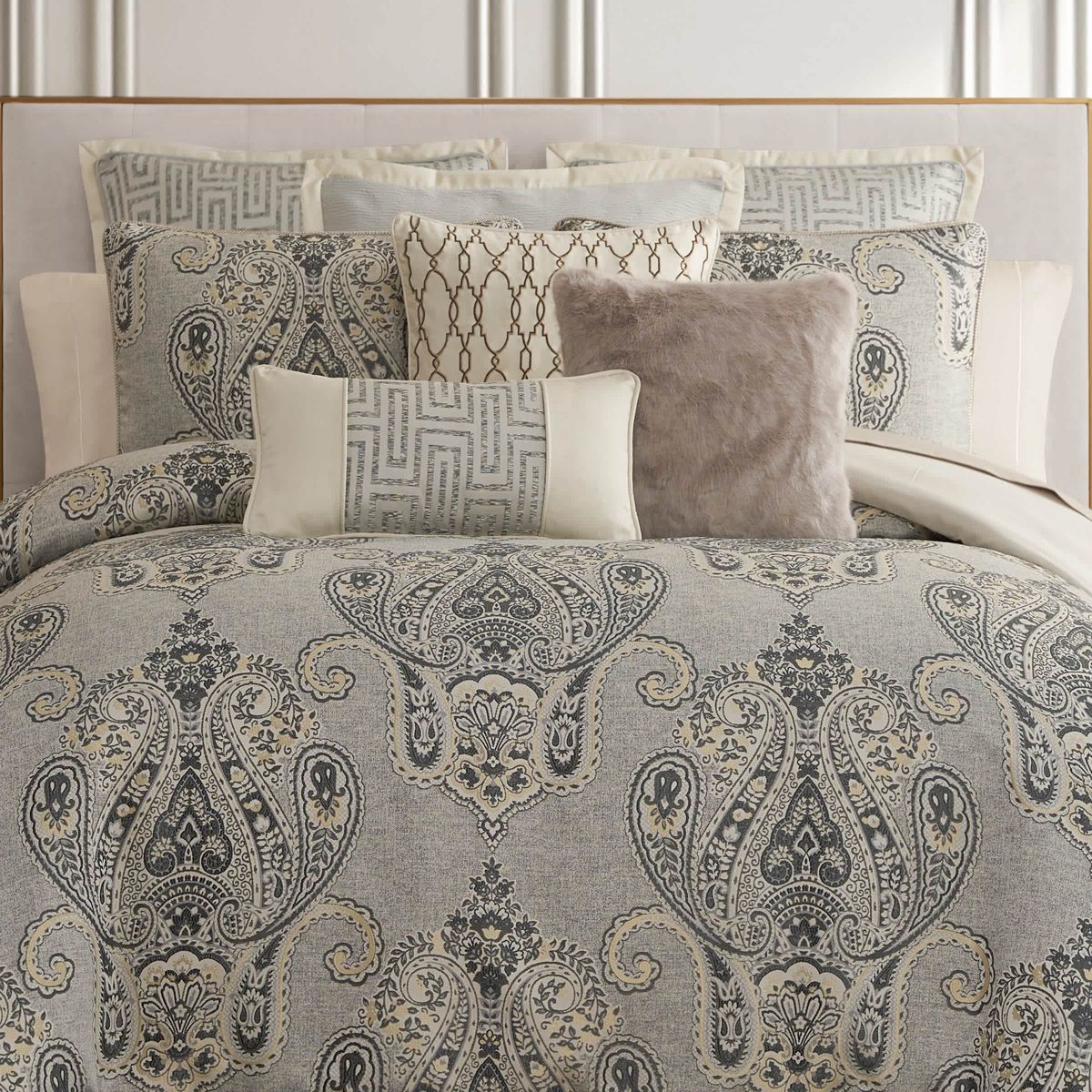 Brosna Grey 11" X 22" Decorative Pillow