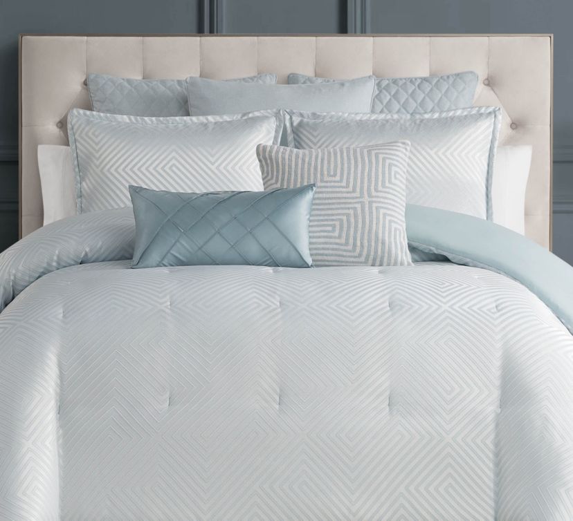 Complete your Waterford Houston Jade Comforter Set with the Houston Jade 18"x18" Decorative Pillow, a luxurious accent that adds a pop of tranquility to your bedding. In a soothing jade green hue, this pillow echoes the soft, serene tones of the comforter, creating a cohesive, harmonious look. The elegant pattern adds texture and sophistication, enhancing the overall aesthetic of your bed. Plush and comfortable, this decorative pillow provides the perfect balance of style and coziness, making it an essential addition to your bedroom. The Houston Jade Decorative Pillow brings a fresh, luxurious touch that transforms your space into a serene and stylish retreat.