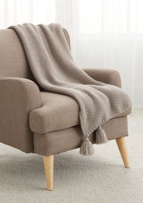 Waterford Living Asher Knit Throw Blanket