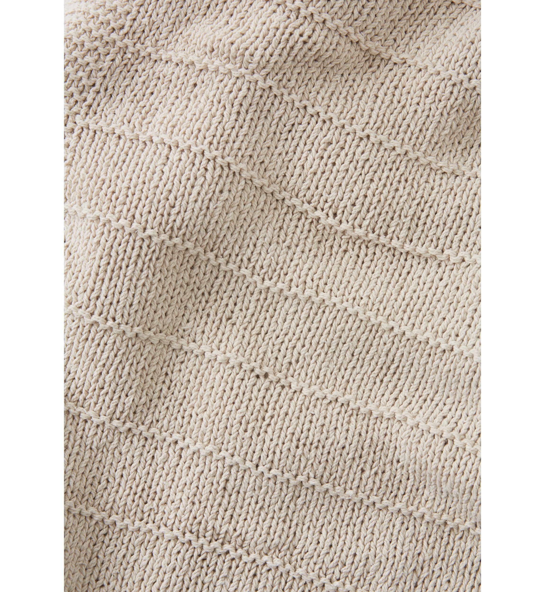 Ribbed Knit Throw Blanket