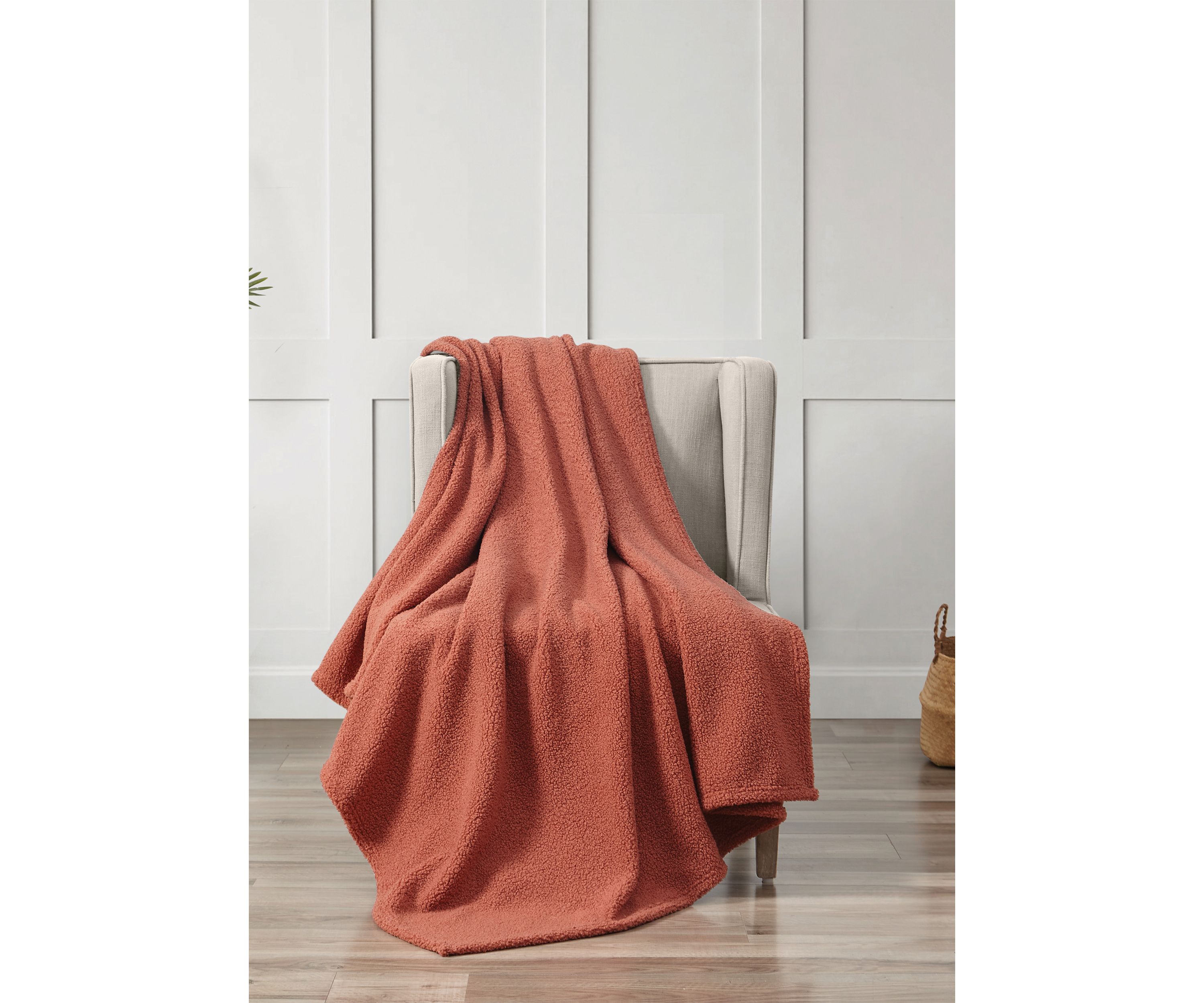 Ruxbin Terracotta Woven Throw Blanket