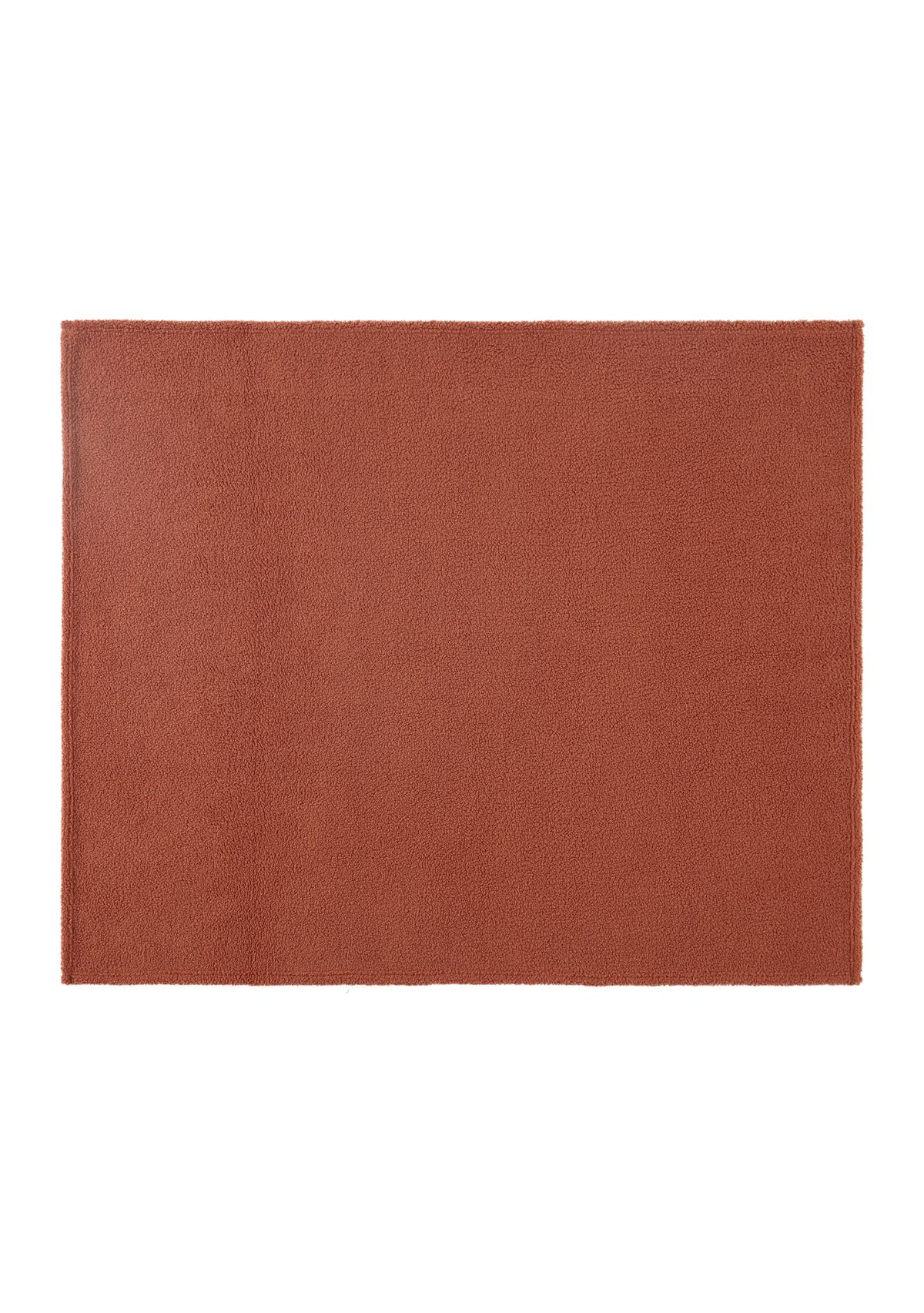 Ruxbin Terracotta Woven Throw Blanket