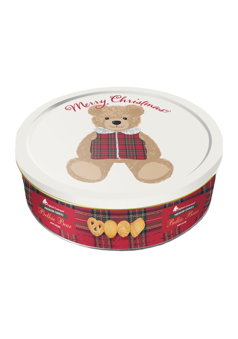 12oz "Belkie Bear" Premium Cookie Tin              