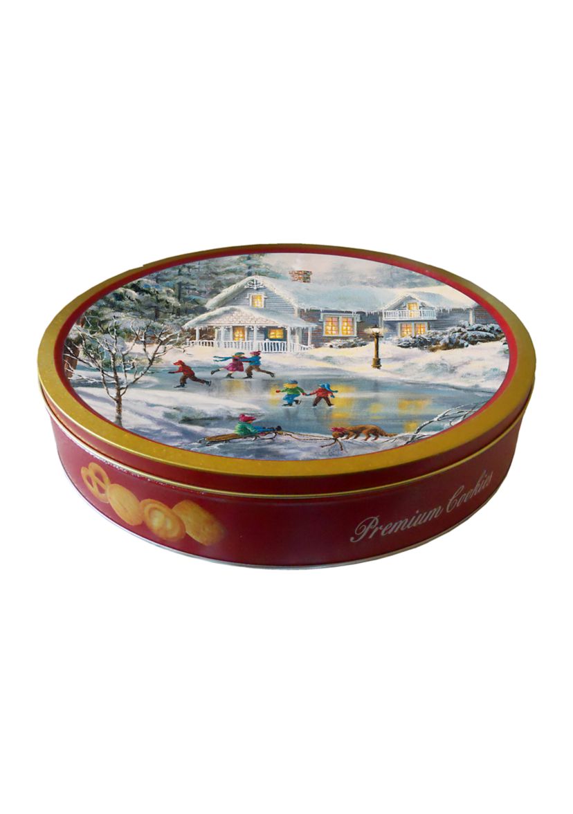 24 Ounce Holiday Premium Cookie Tin
