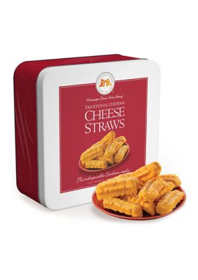 Traditional Cheddar Cheese Straws 10 Ounce Gift Tin