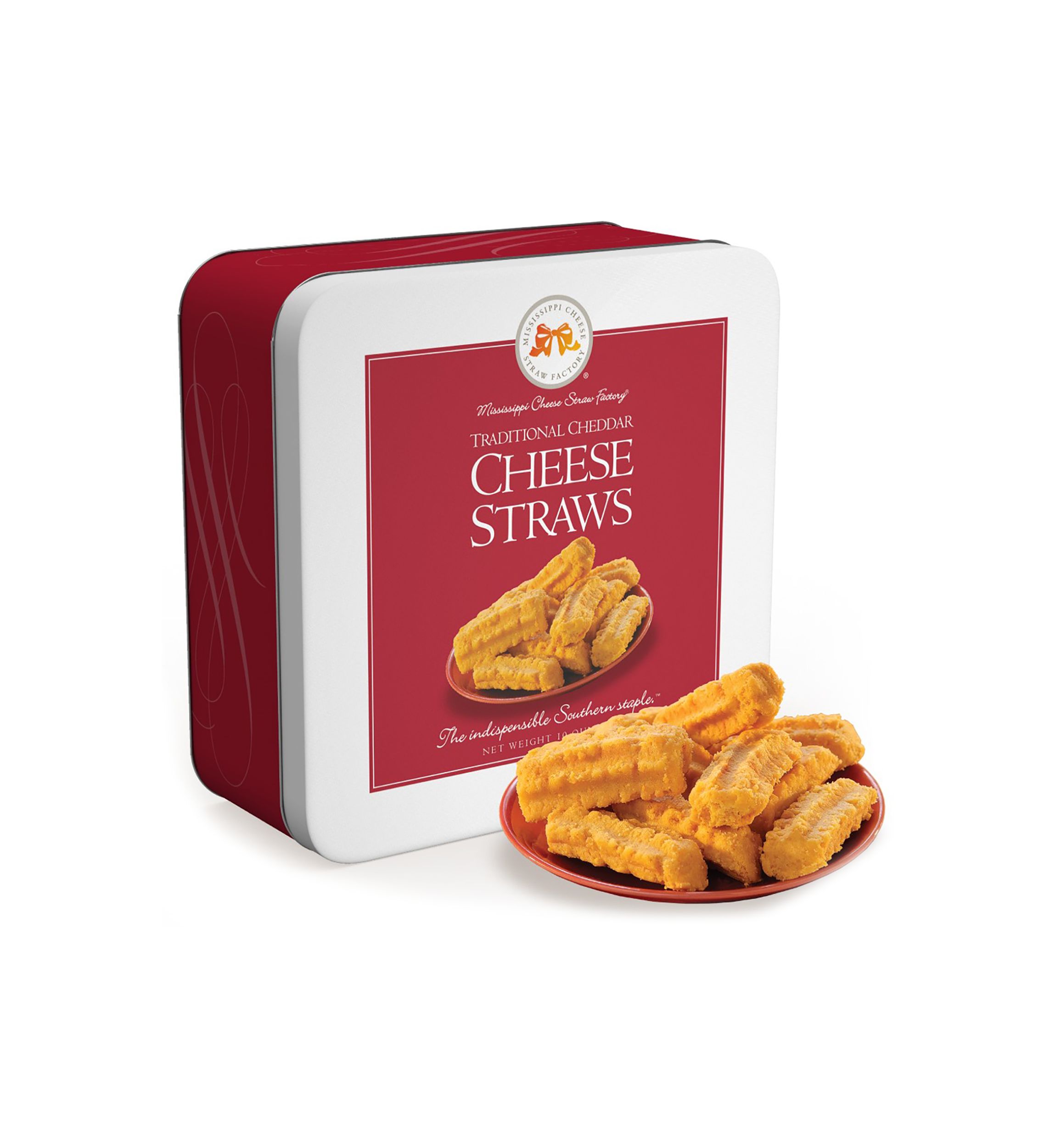 Traditional Cheddar Cheese Straws 10 Ounce Gift Tin