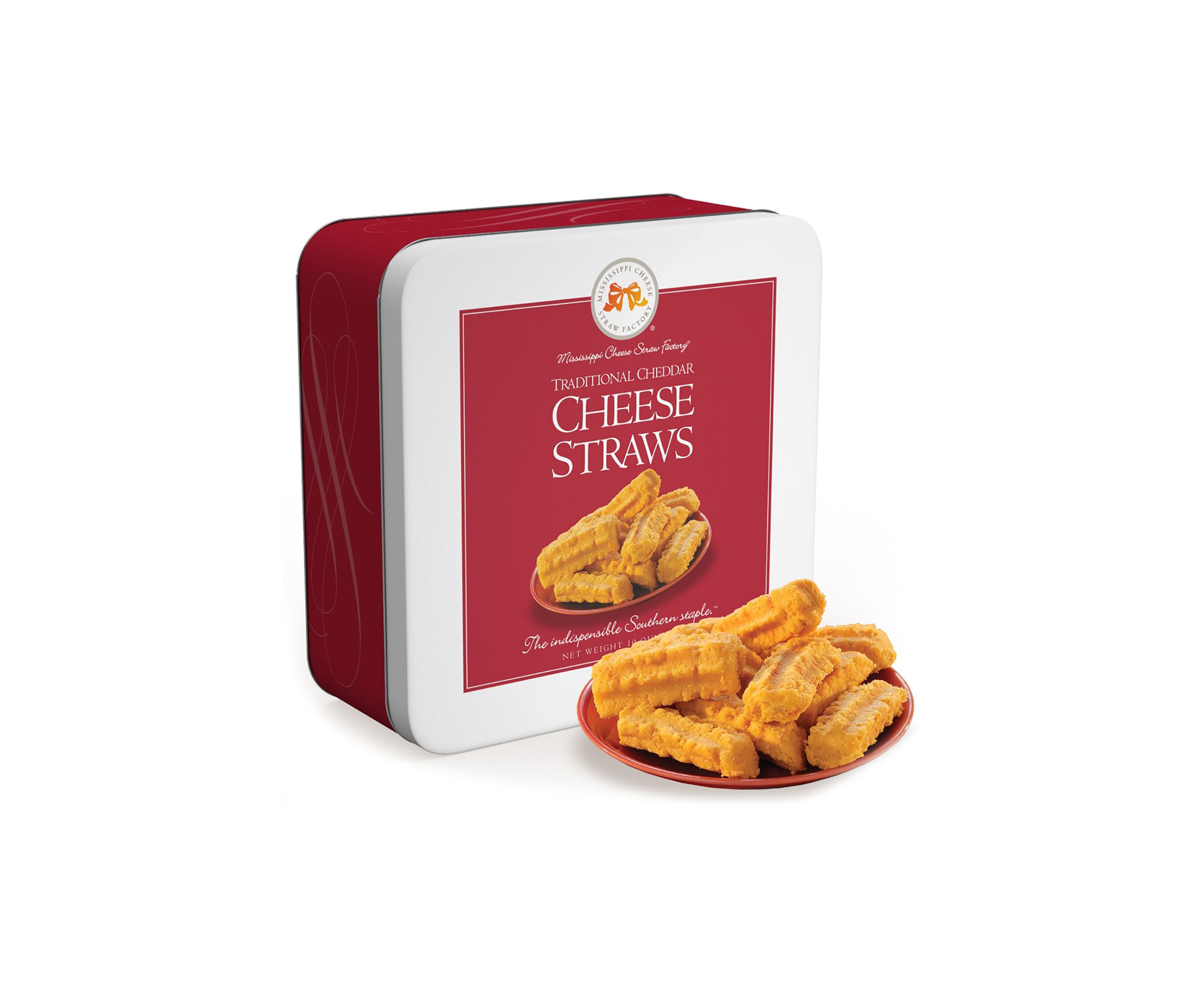 Traditional Cheddar Cheese Straws 10 Ounce Gift Tin
