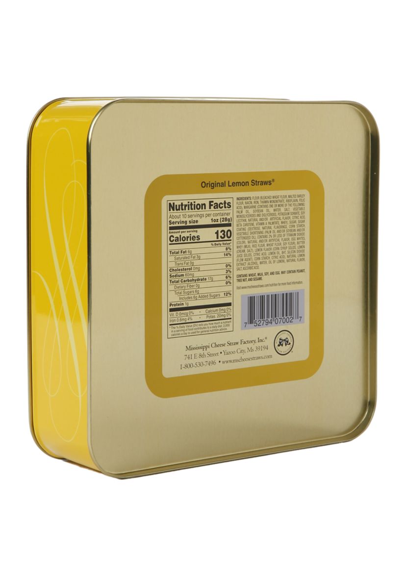 Original Lemon Straws® 10 Ounce Gift Tin