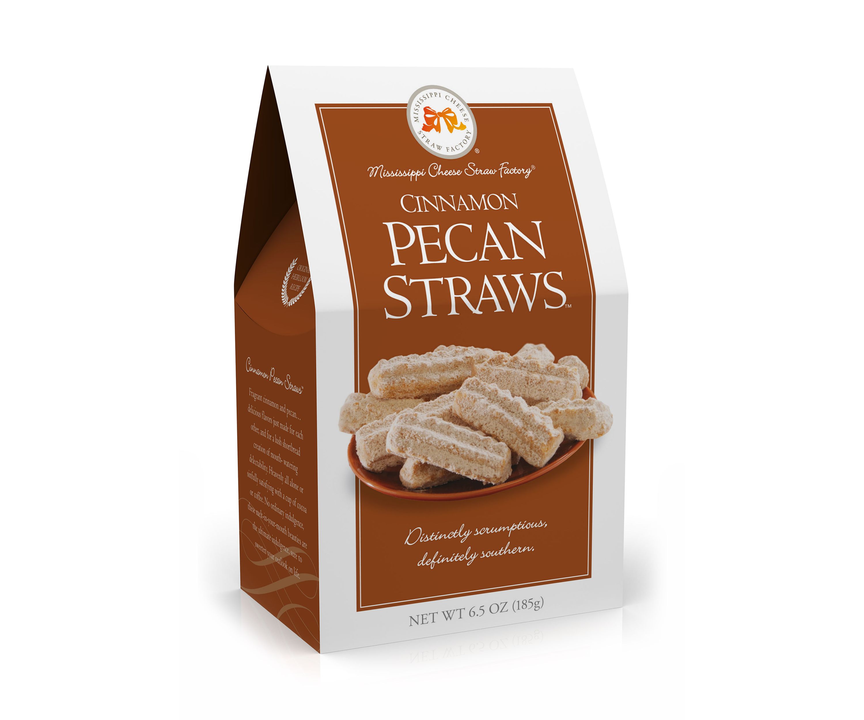 Cinnamon Pecan Straws™ 6.5 Ounce Carton