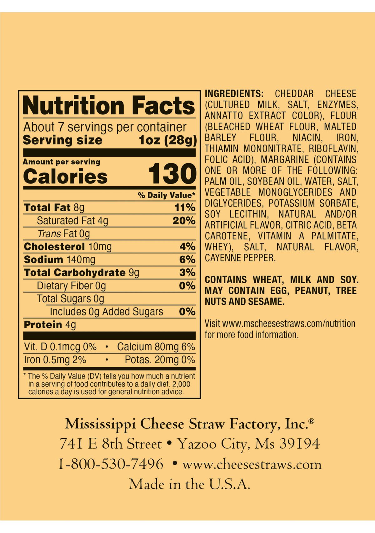 White Cheddar Straws 