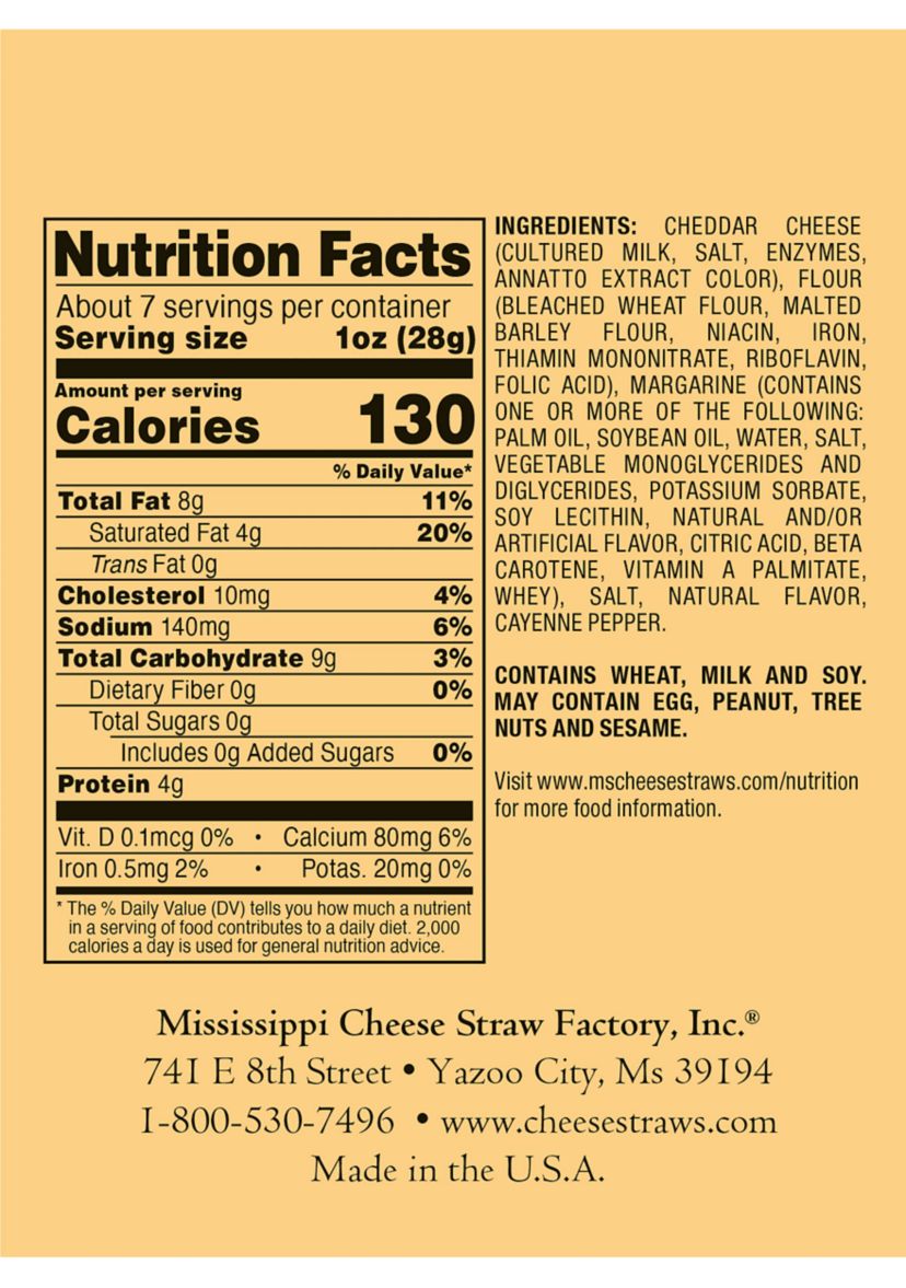 White Cheddar Straws 