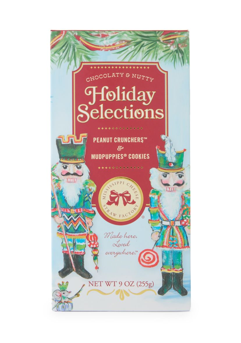 Holiday Selection Nutcracker Tin with Crunchers and Cookies